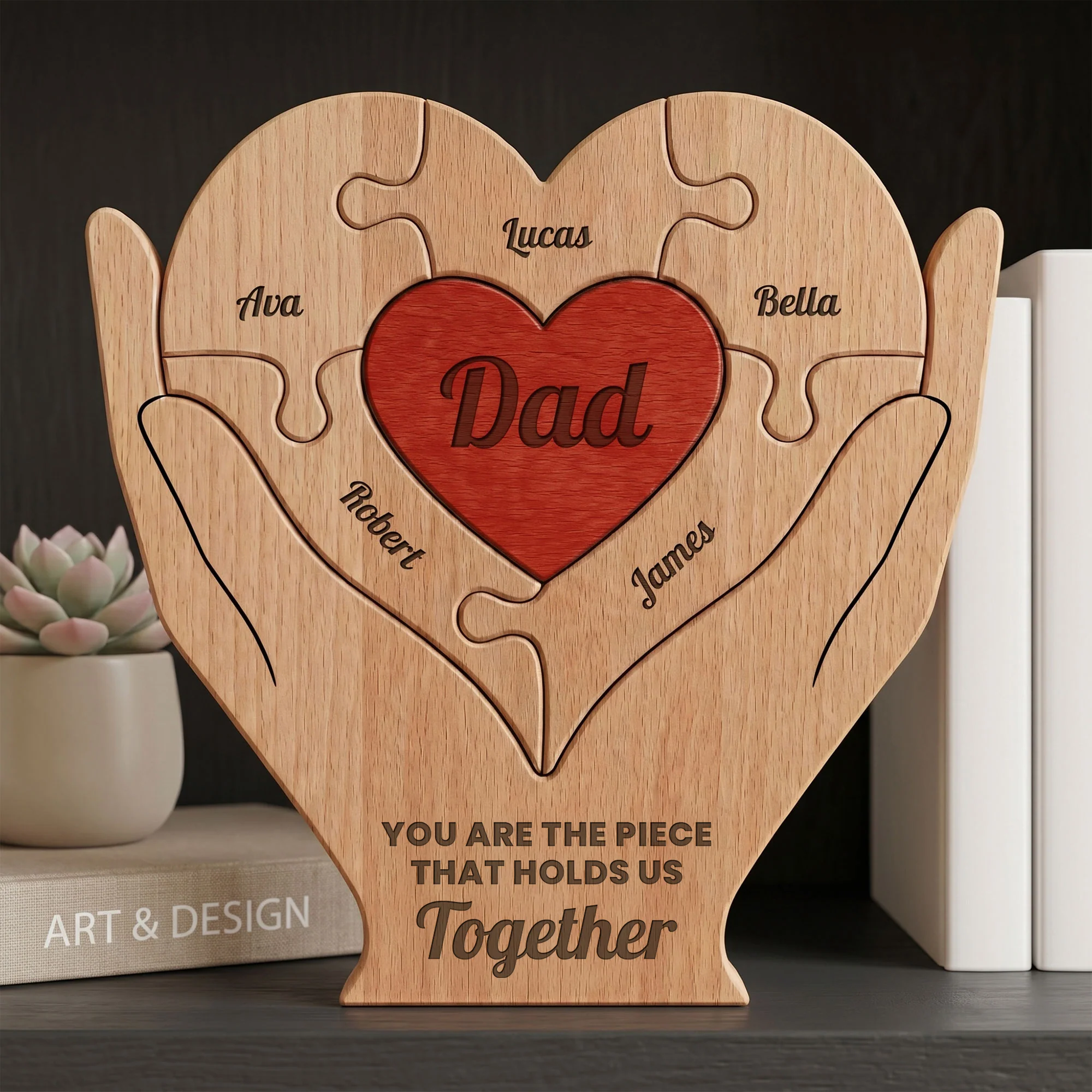 Dad, Father, Papa You Are The Piece That Holds Us Together - Personalized Puzzle - Image 5