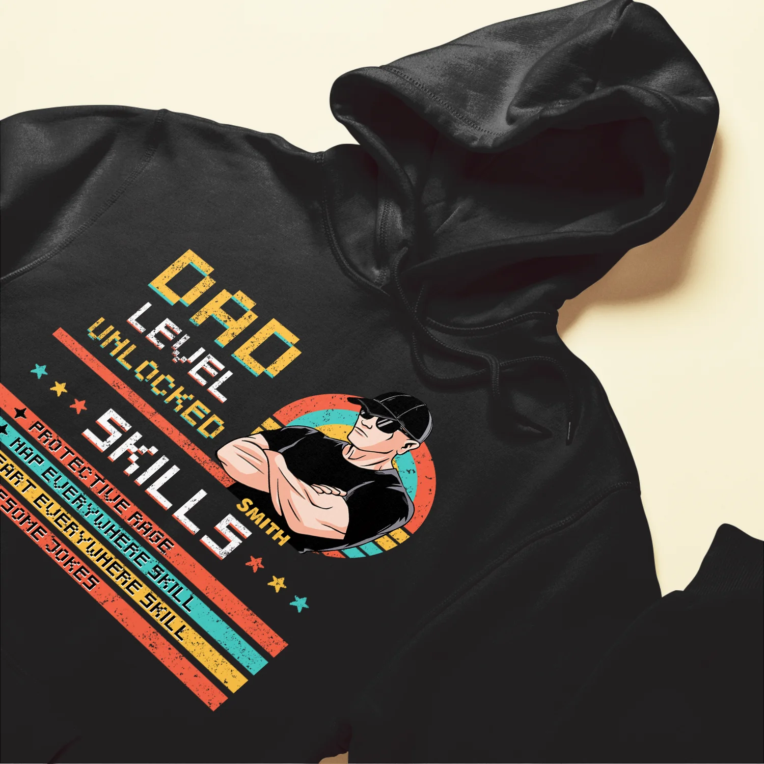 Dad Level Unlocked - Personalized Shirt - Birthday Father's Day Gift For Dad, Step Dad, Husband - Gift From WIfe - Image 6