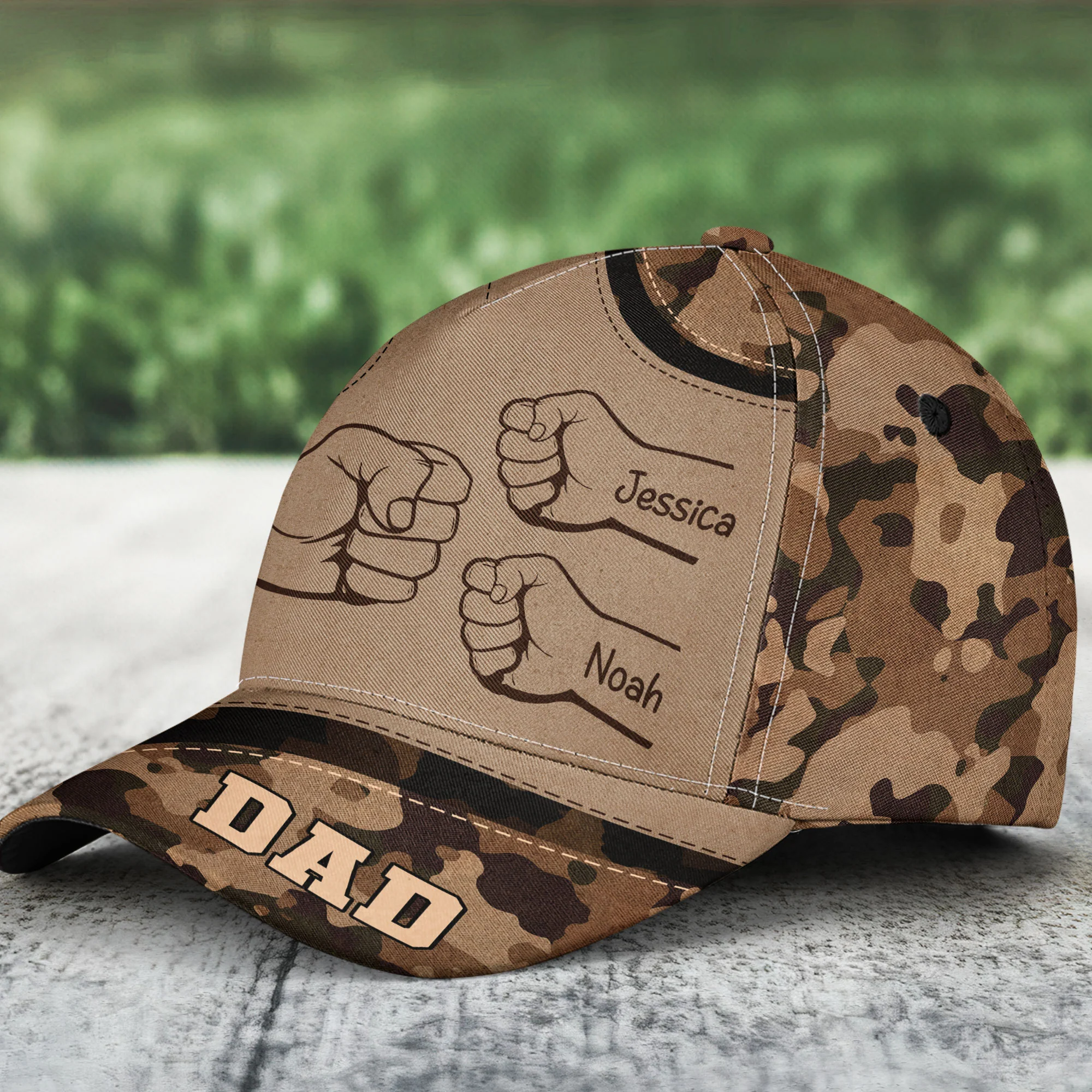 Dad - New Version - Personalized Classic Cap - Image 2