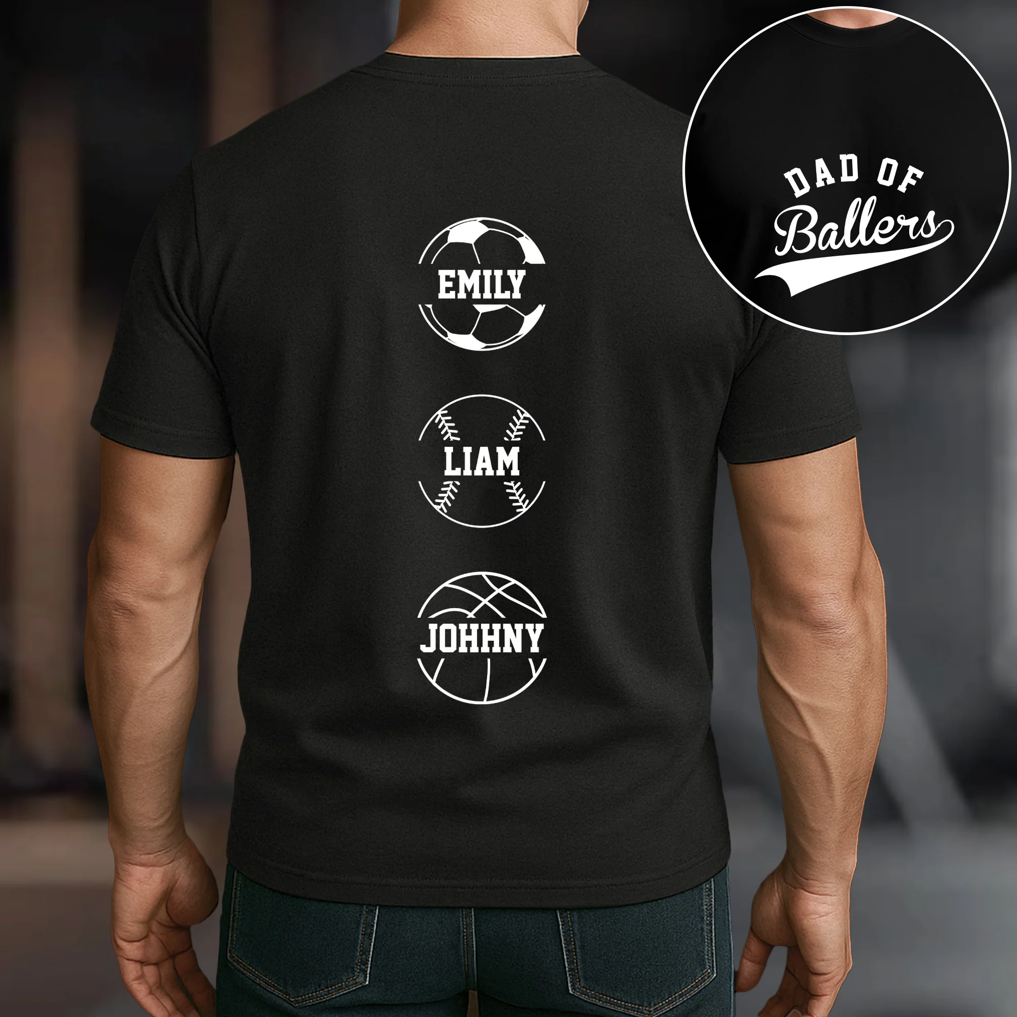 Dad Of Ballers - Personalized Shirt - Image 3