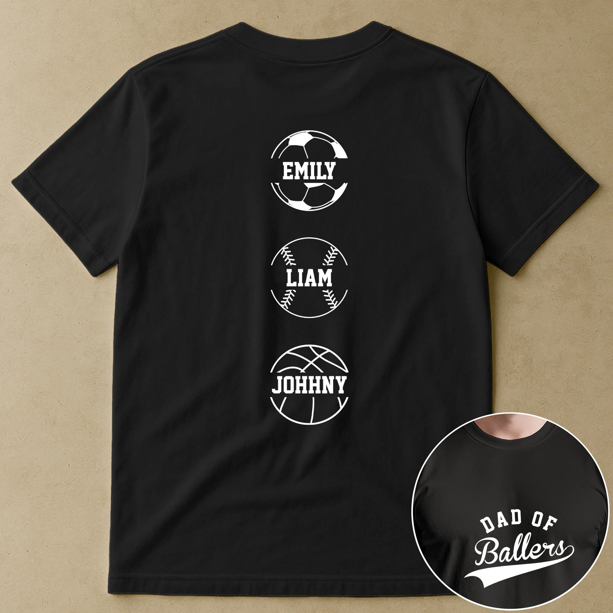 Dad Of Ballers - Personalized Shirt - Image 4