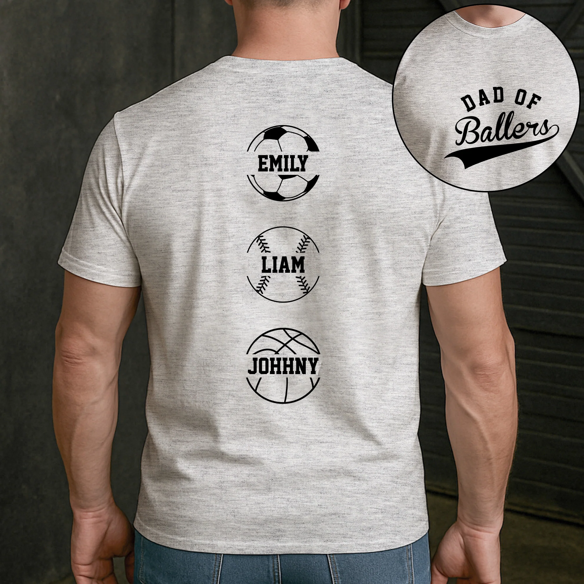 Dad Of Ballers - Personalized Shirt - Image 5