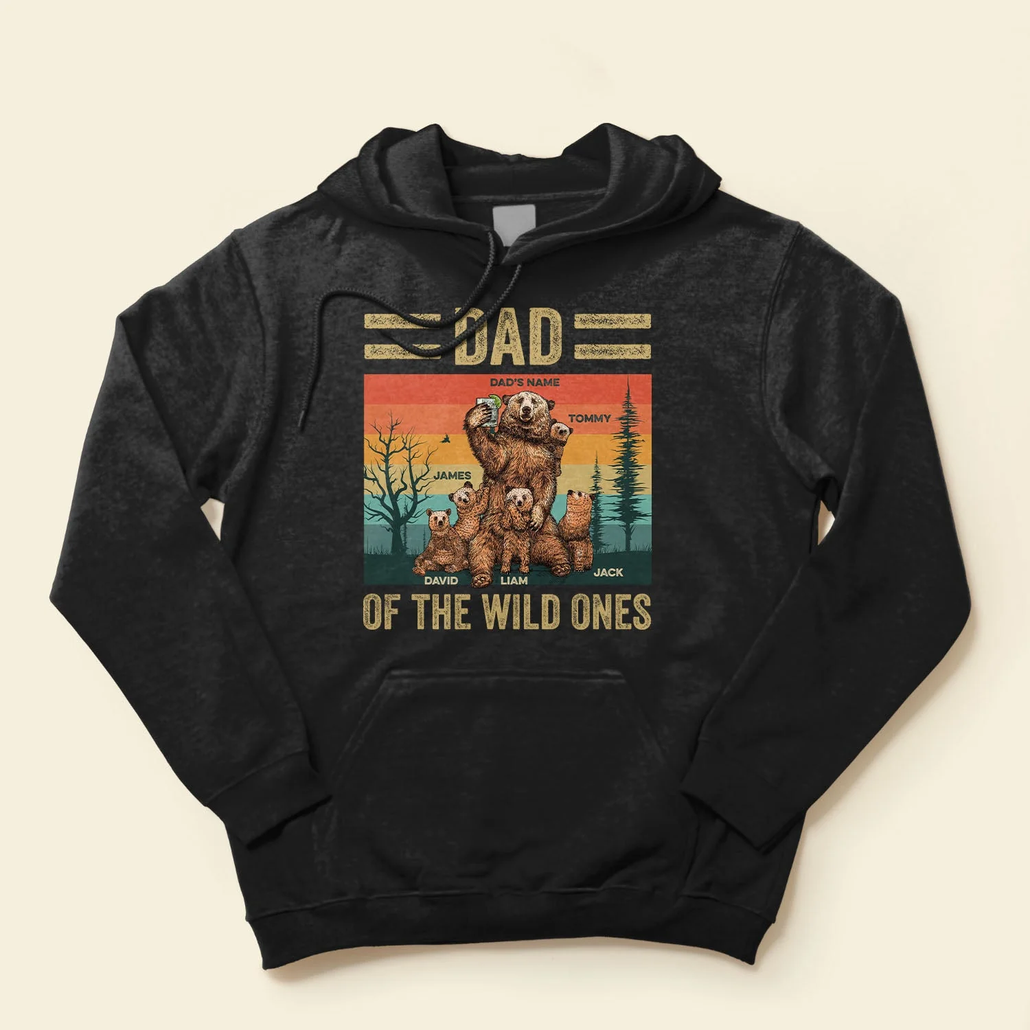 Dad Of The Wild Ones - Personalized Shirt - Father's Day, Birthday Gift For Father, Dad, Dada, Daddy - Image 4