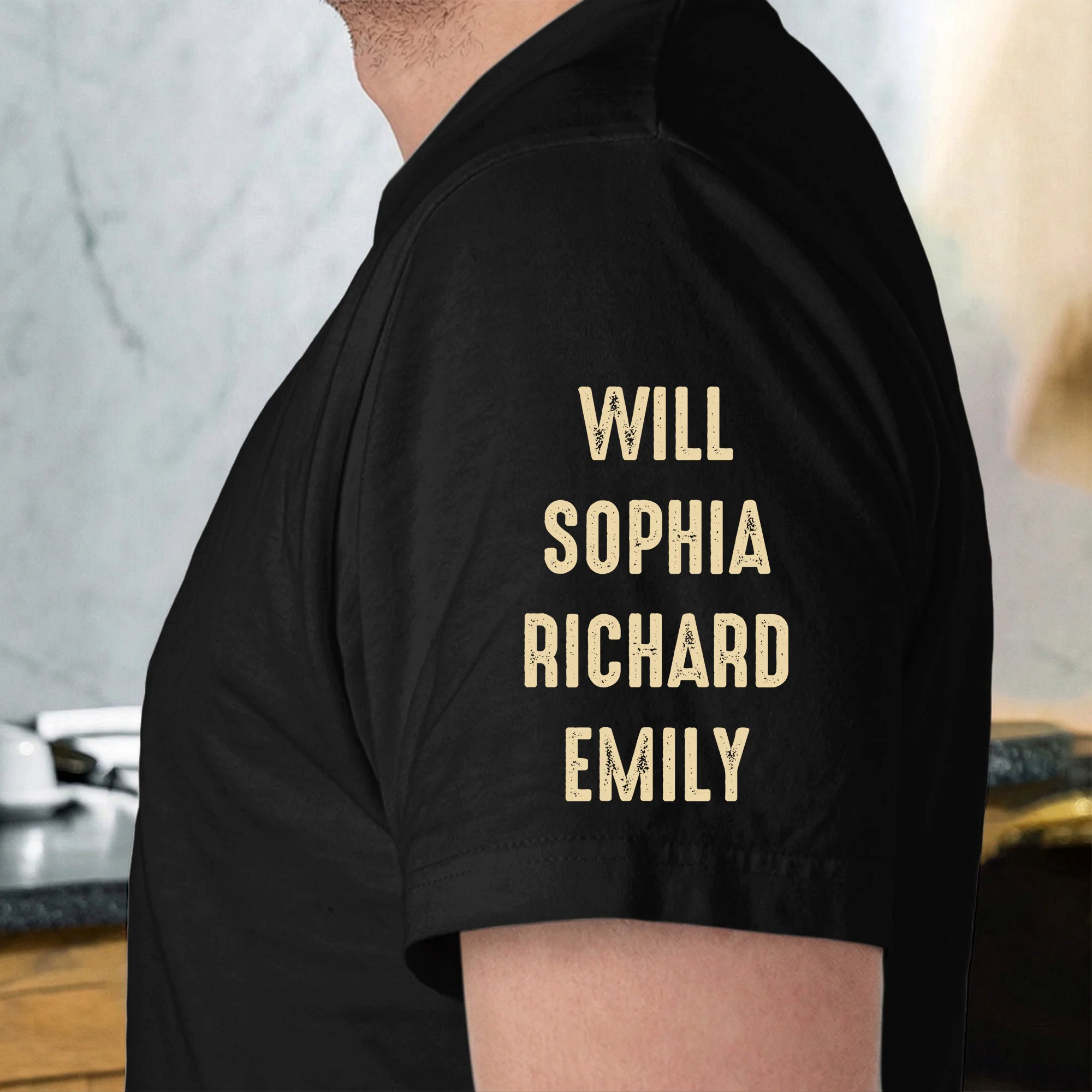 Dad Tax - Funny Father's Day Gift - With Kids' Name On Sleeves - Up To 10 Names - Personalized Shirt - Image 3