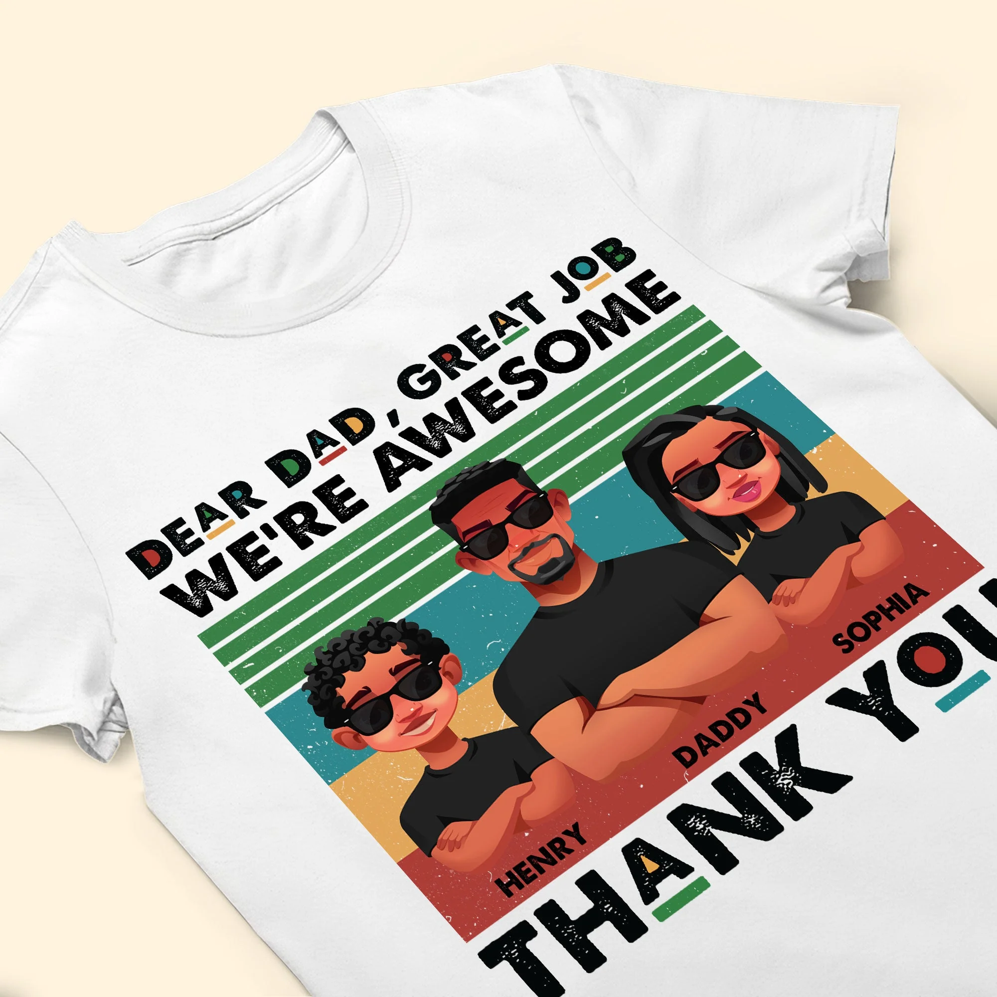 Dad, Thank You! - Personalized Shirt - Image 3