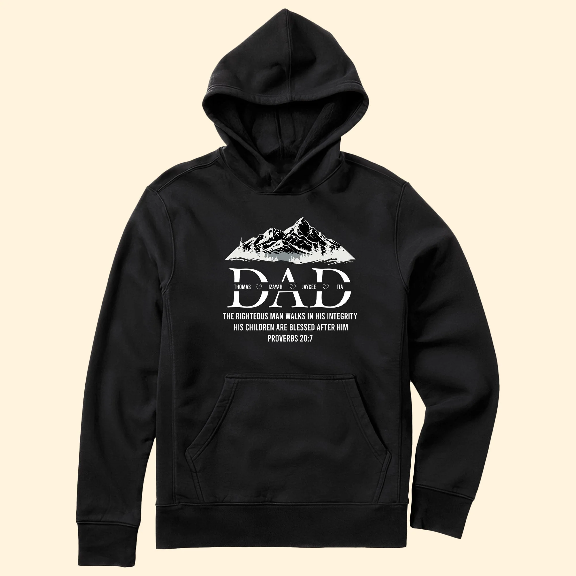 Dad,The Righteous Man Walks In His Integrity - Personalized Shirt - Image 5