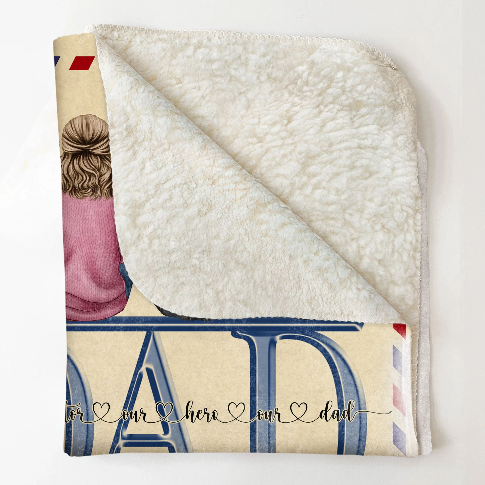 Dad, This Blanket Reminds How Much We Love You - Personalized Blanket - Image 4