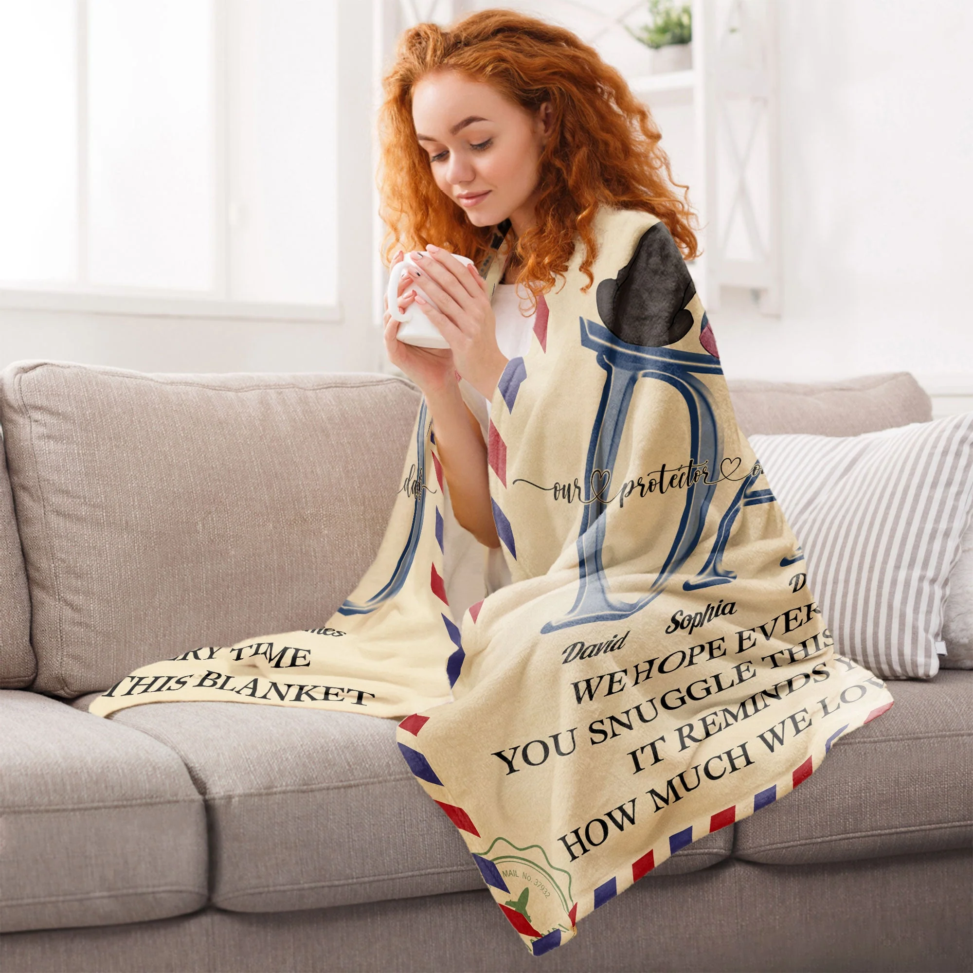 Dad, This Blanket Reminds How Much We Love You - Personalized Blanket - Image 6