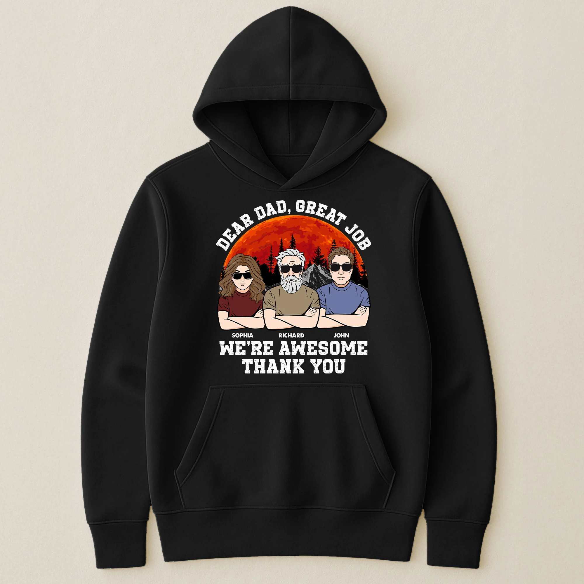 Dad We Are Awesome Thank You - Personalized Shirt - Image 5