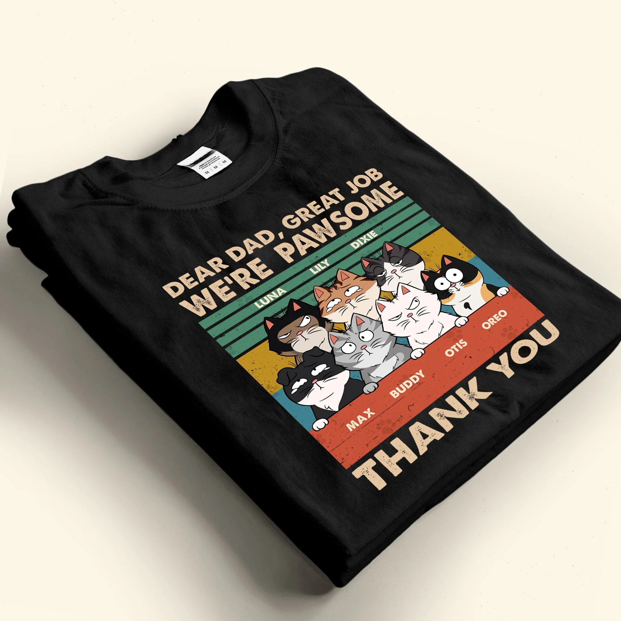 Dad, We Are Pawsome - Personalized Shirt - Image 2