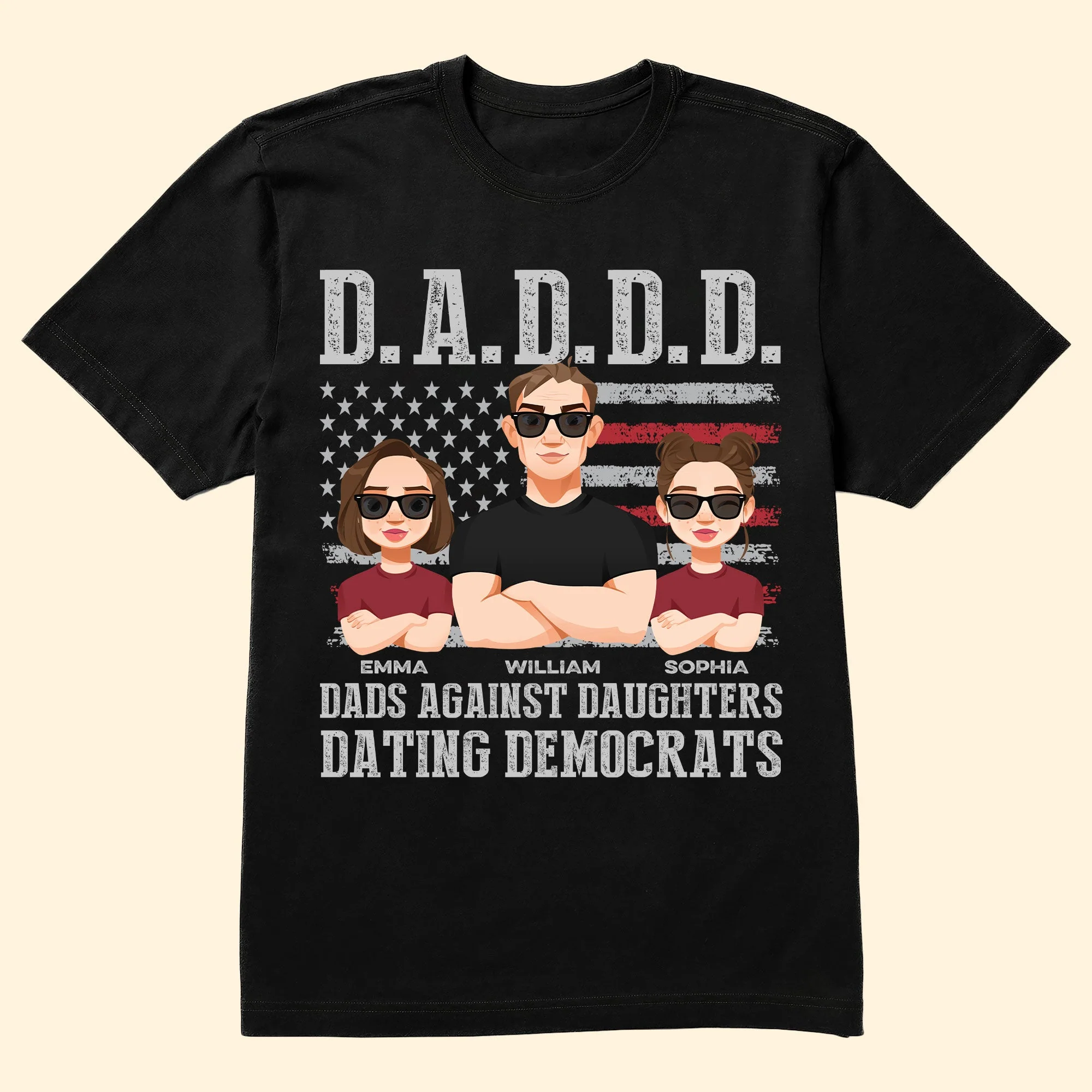 Dads Against Daughters Dating Democrats - Personalized Shirt - Image 2
