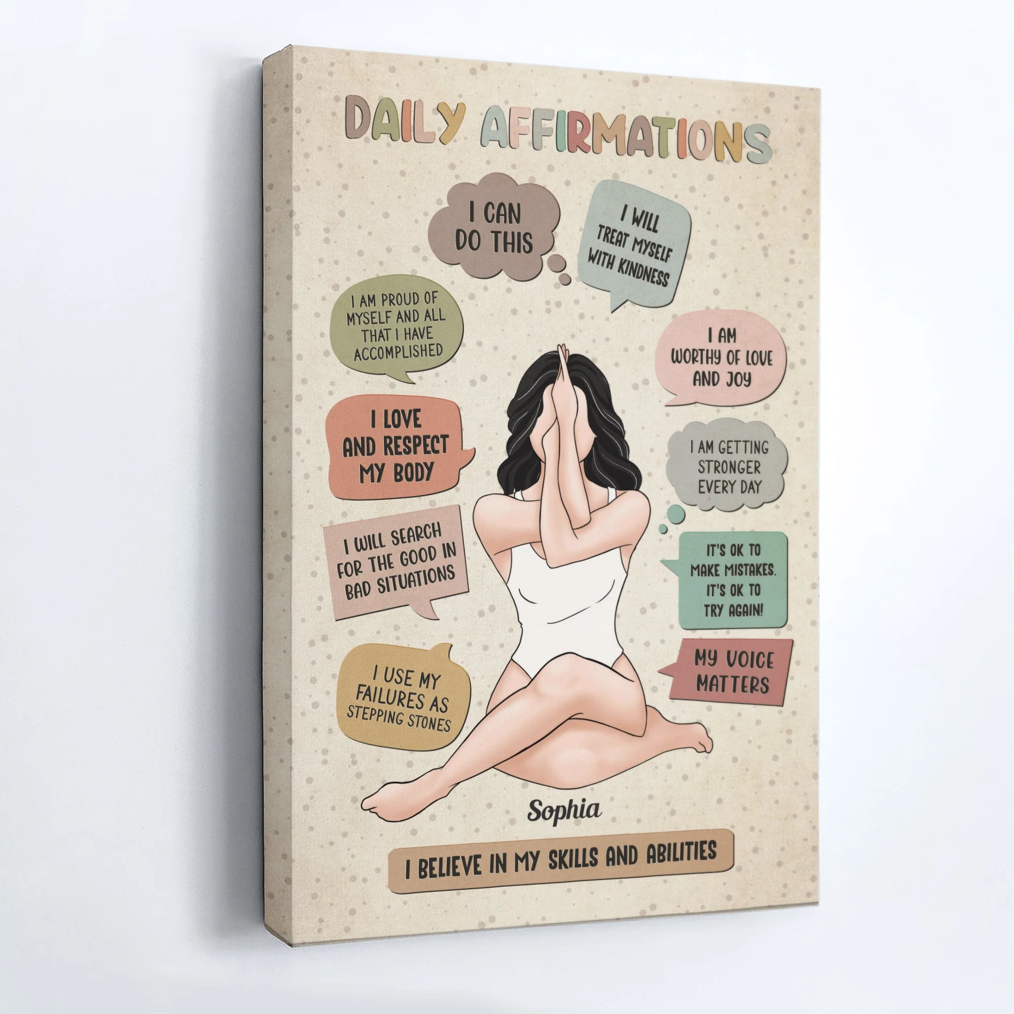 Daily Affirmations - Personalized Poster/Wrapped Canvas - Image 5