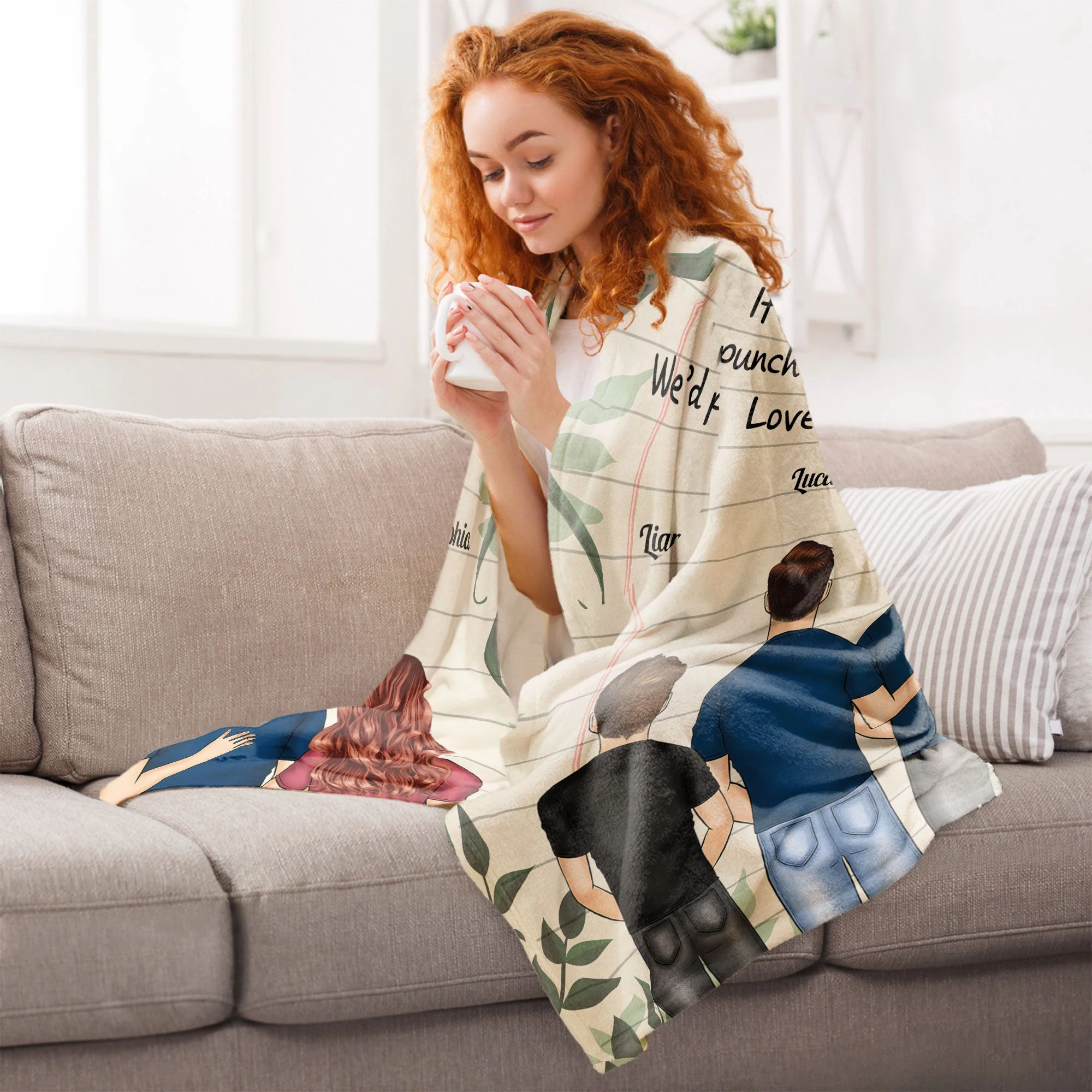 Dear Dad, Great Job, We're Awesome - Personalized Blanket - Image 6
