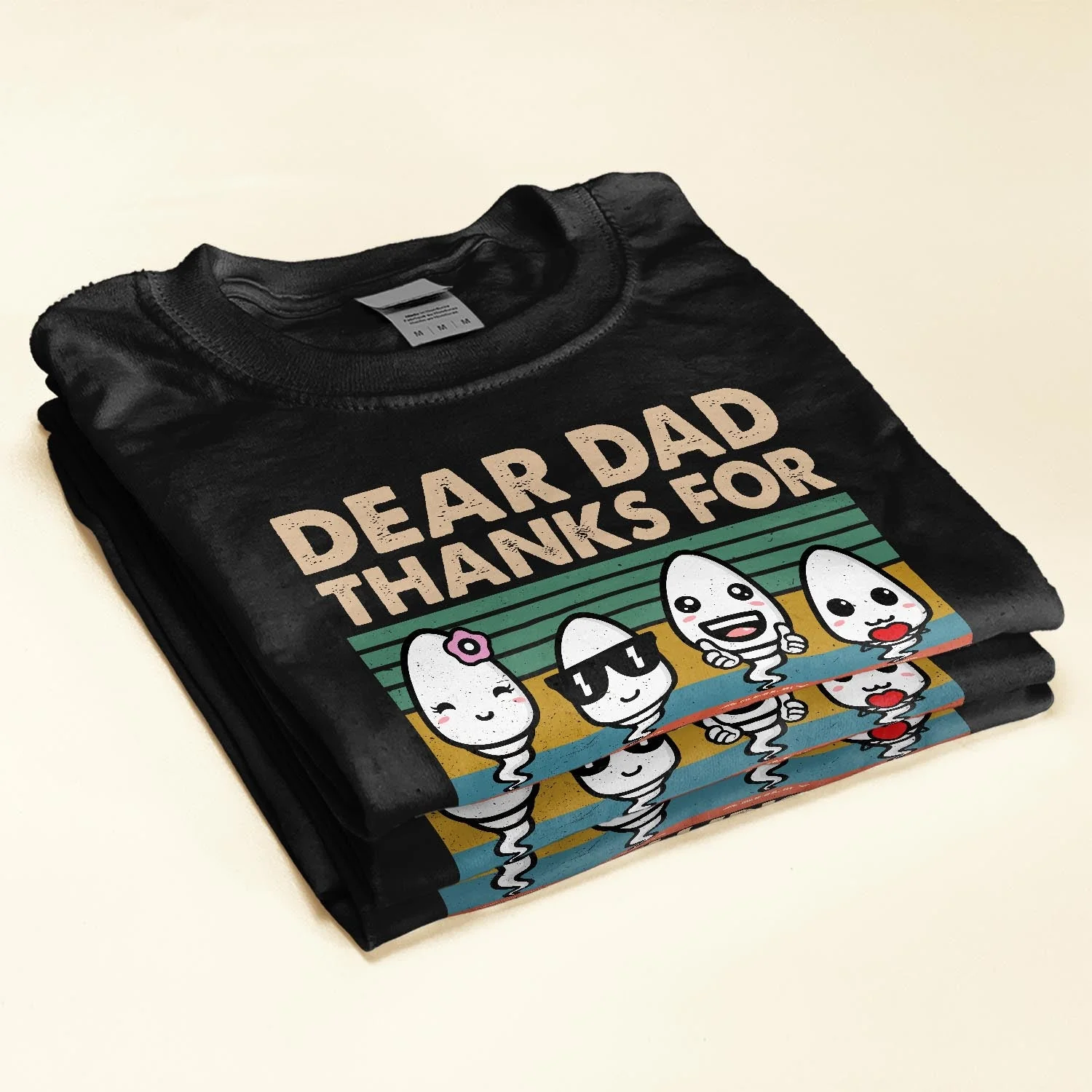 Dear Dad Thanks For Not Pulling Out - Personalized Shirt - Father's Day, Birthday Gift For Husband, Dad, Father, Dada - Image 2