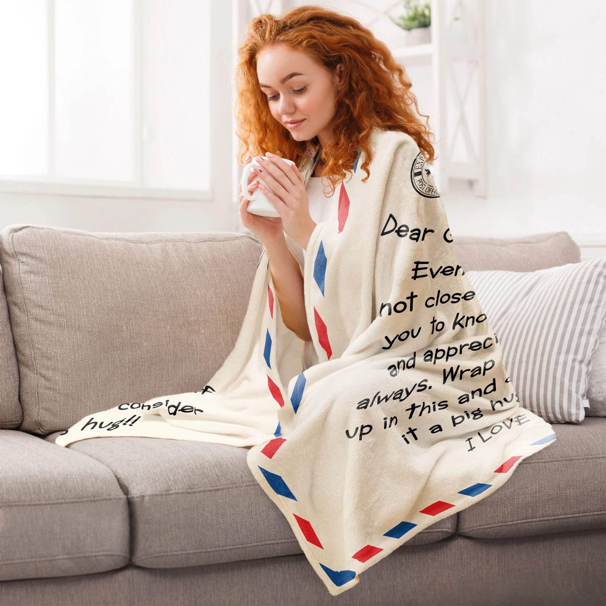 Dear Grandma I Love You Love Letter - Personalized Photo Blanket - Image 6