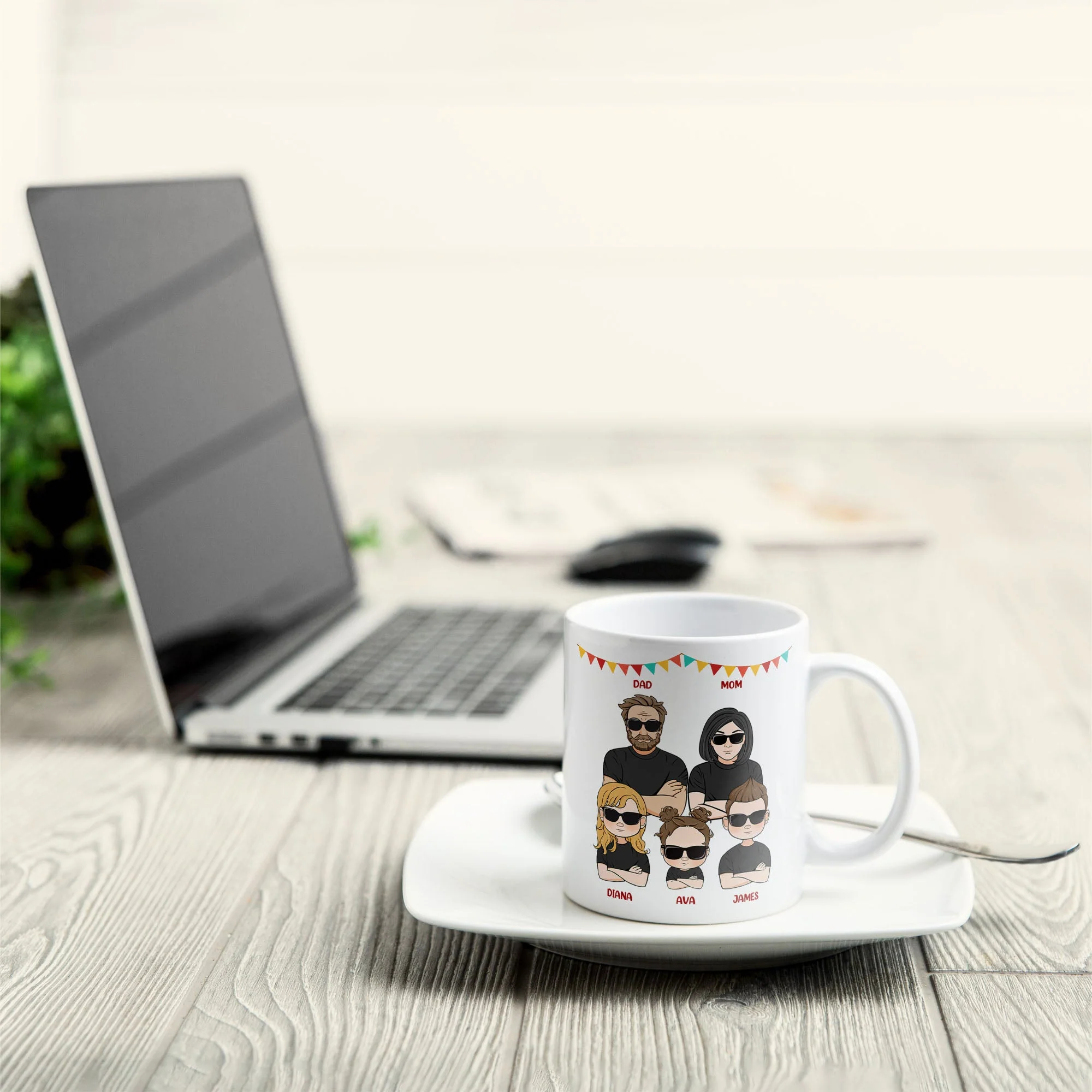 Dear Husband, Thanks For Running This Circus With Me - Personalized Mug - Image 2