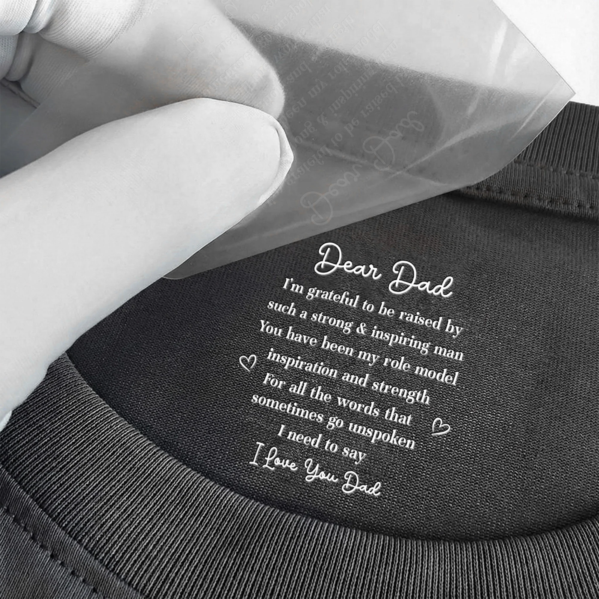Dear Mom Dad Gift For Parents Thank You Gift - Personalized Shirt - Image 3