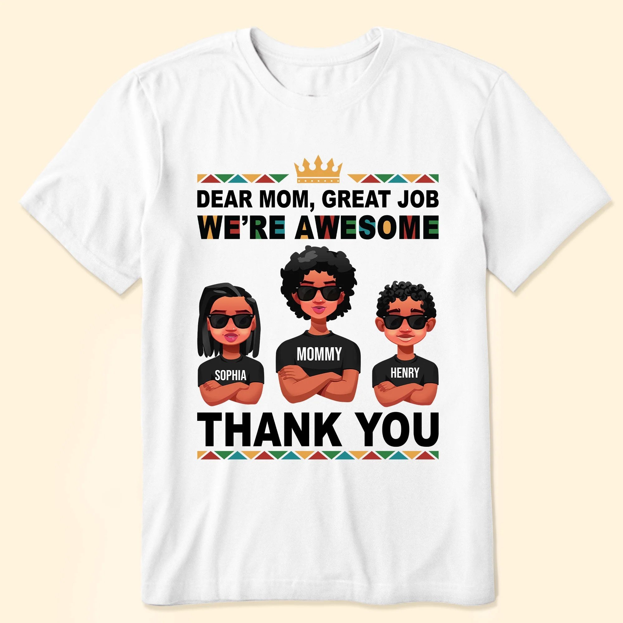Dear Mom, Thank You! - Personalized Shirt - Image 2