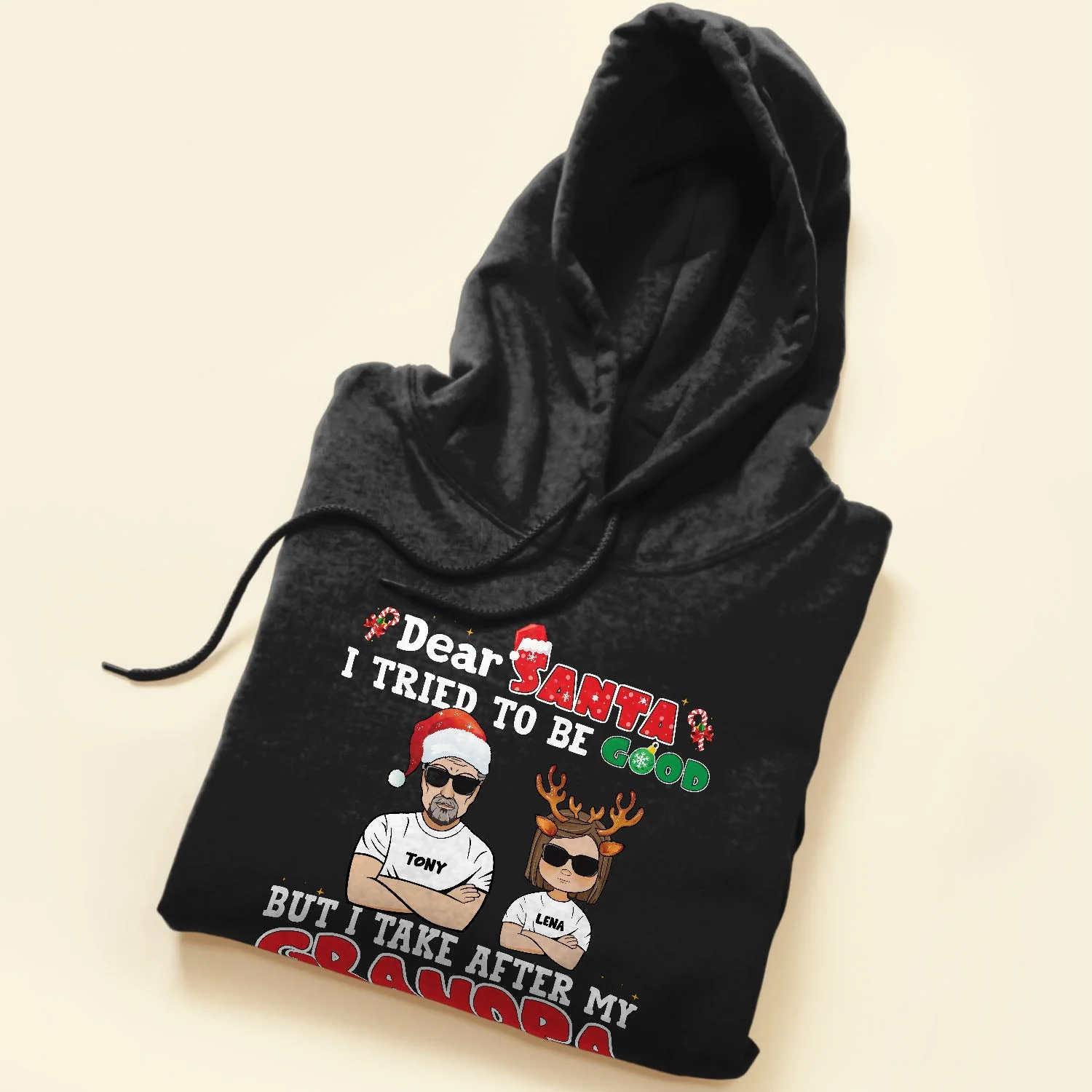 Dear Santa I Tried To Be Good - Personalized Shirt - Christmas Gift For Grandkid, Son,Daughter - Image 5