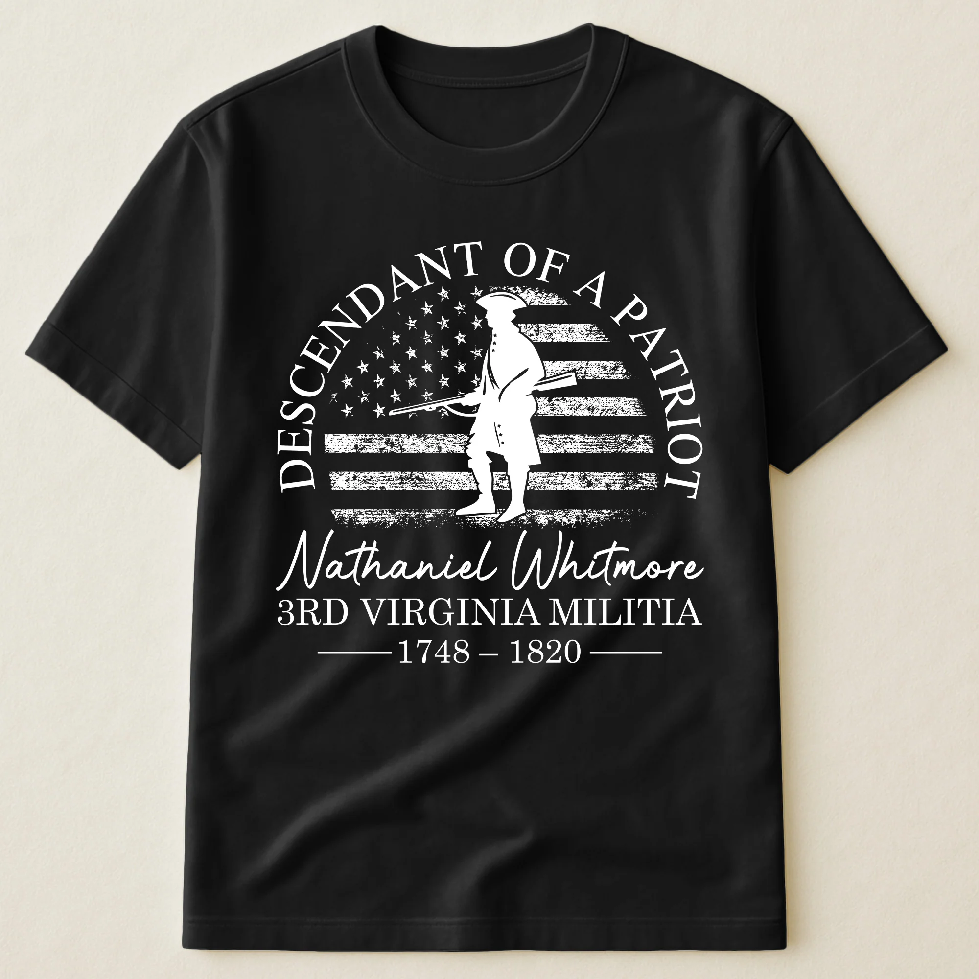 Descendant Of A Patriot Family History - Personalized Shirt - Image 2