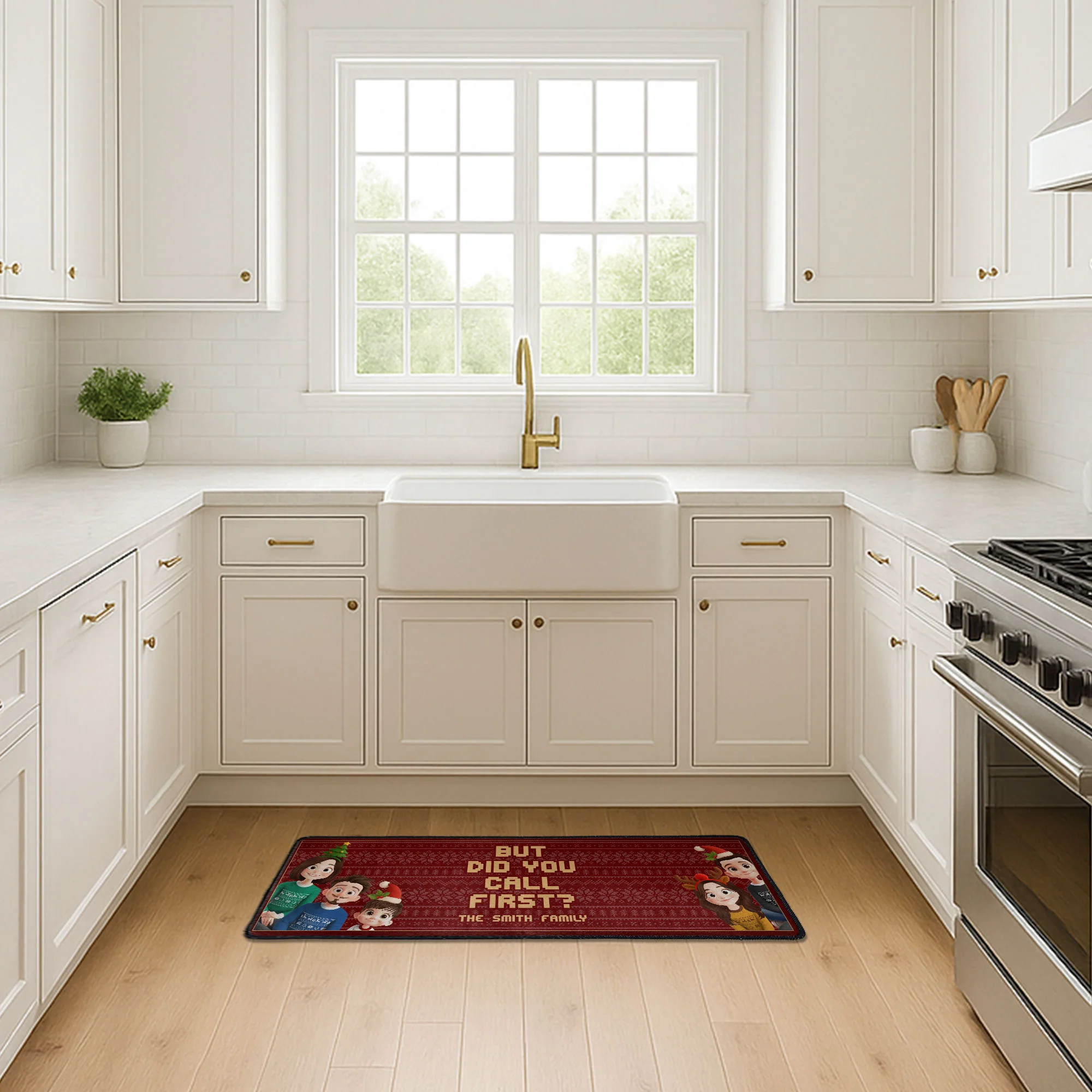 Did You Call First ? - Personalized Runner Rug - Image 3