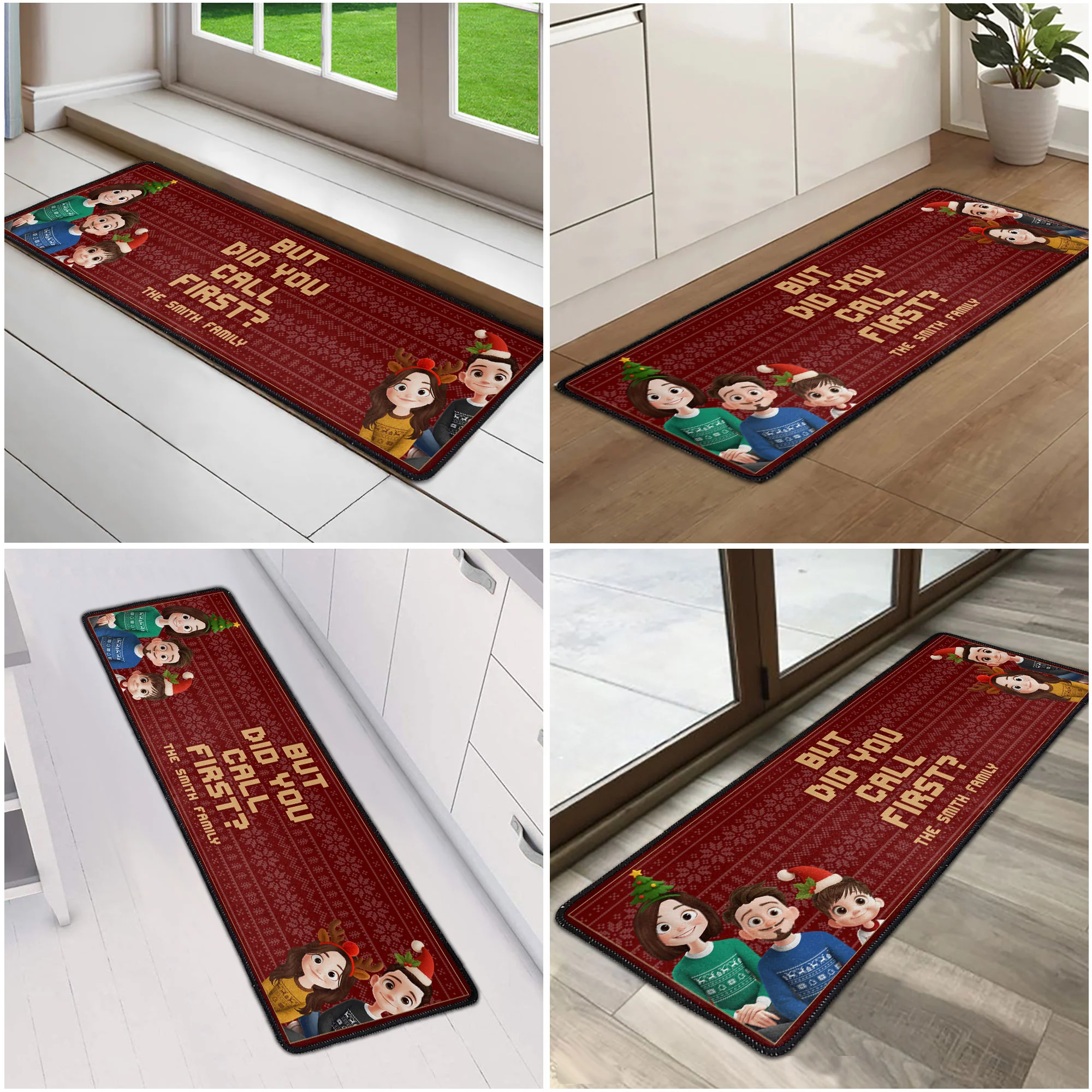 Did You Call First ? - Personalized Runner Rug - Image 5