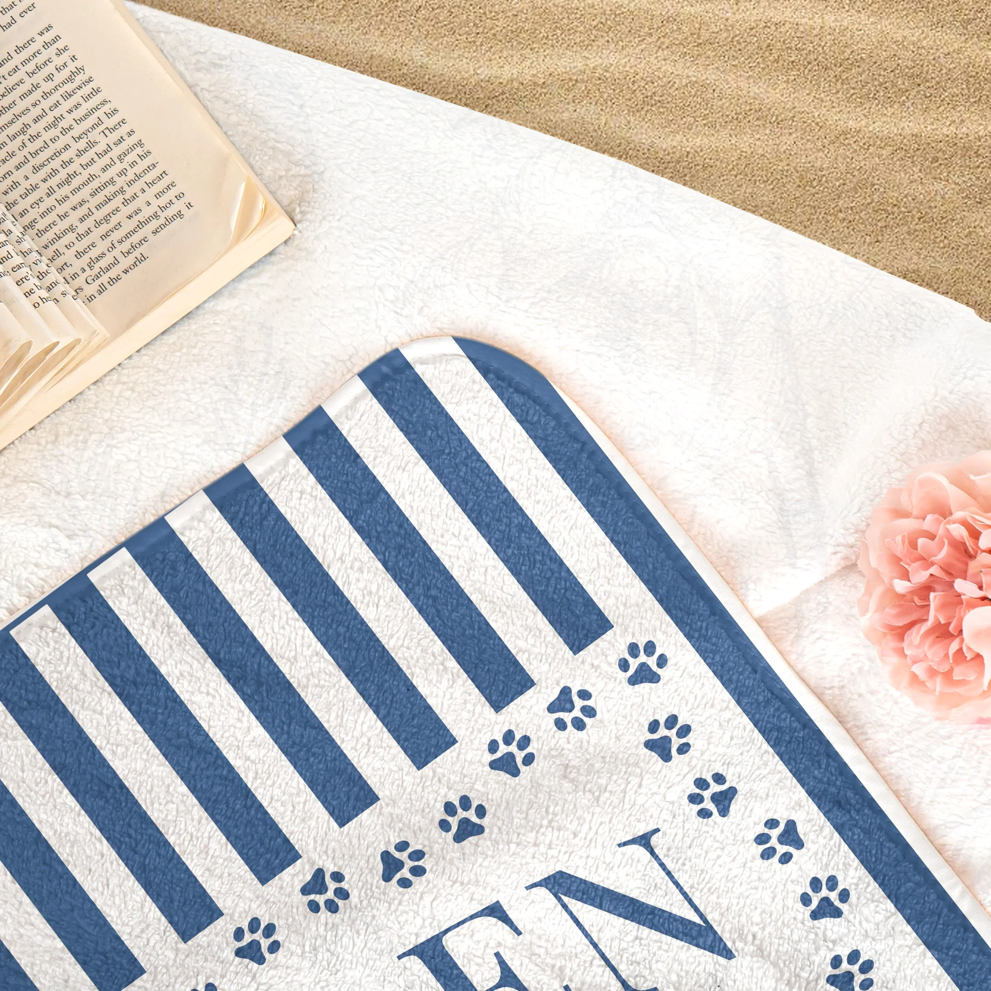 Dog Beach Club - Personalized Quick-Dry Beach Towel - Image 5