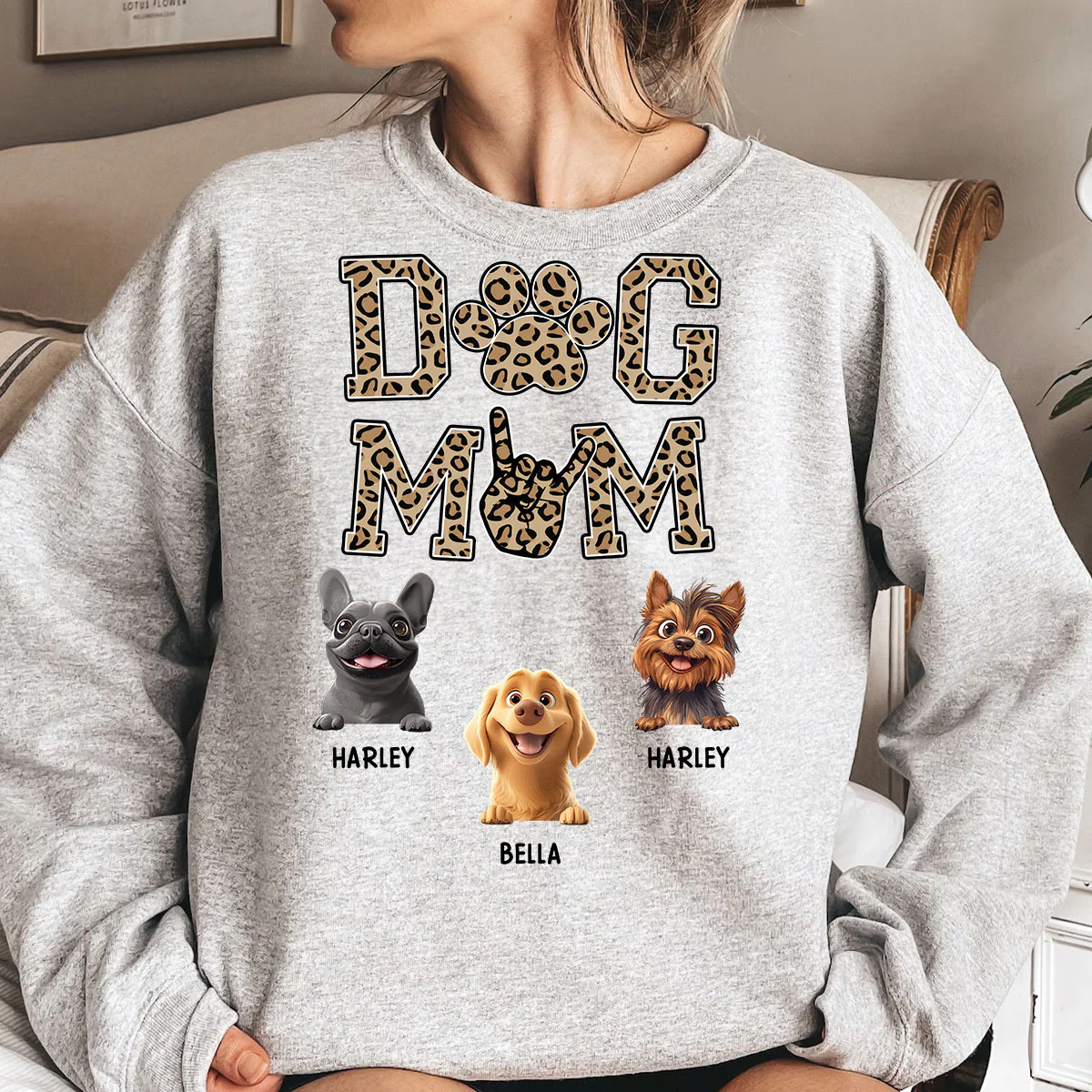 Dog Mom - 3D Version - Personalized Shirt - Image 4