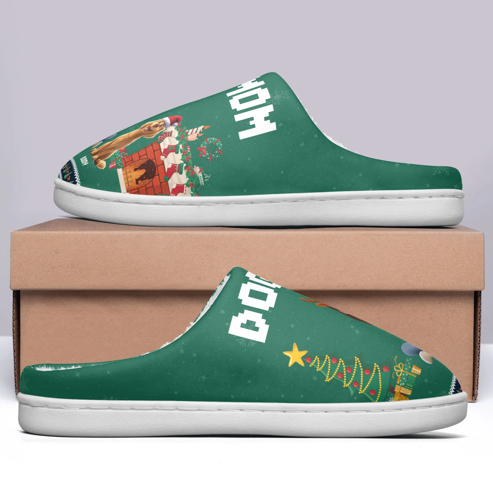 Dog Mom - Cartoon Version - Personalized Slippers - Image 4