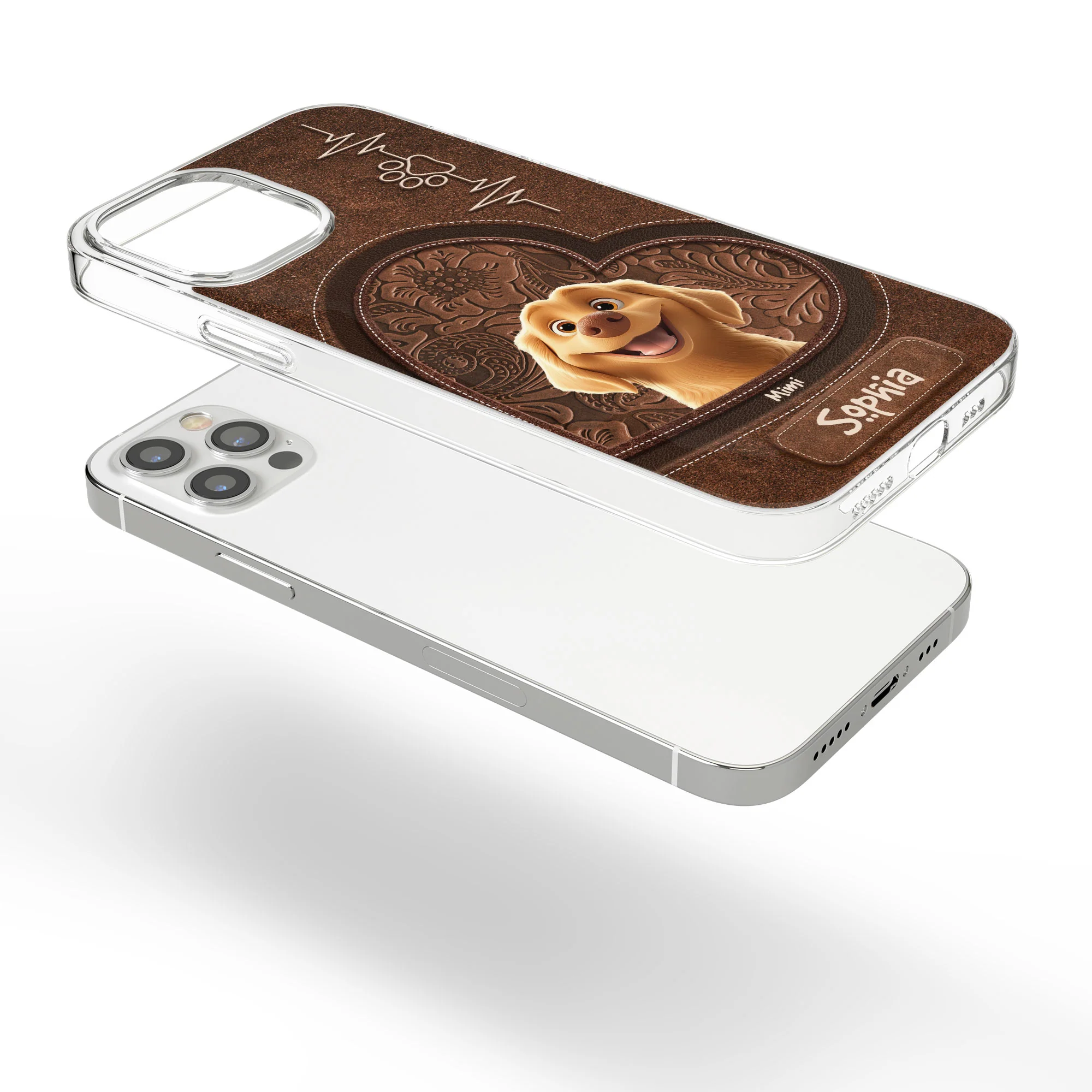Dog Mom - Dog Dad - New Cartoon - Personalized Clear Phone Case - Image 4