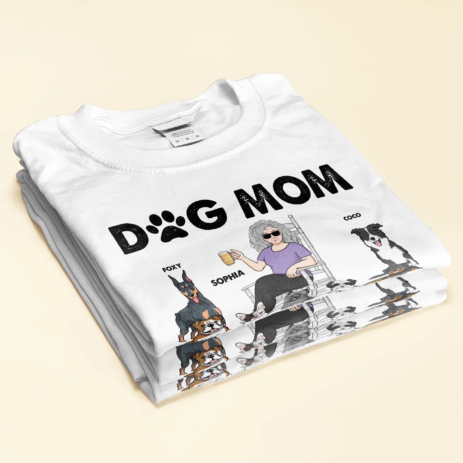 Dog Mom - Personalized Shirt - Birthday, Funny, Mother's Day Gift For Her, Woman, Girl, Dog Mom, Dog Mama, Fur Mama - Image 2