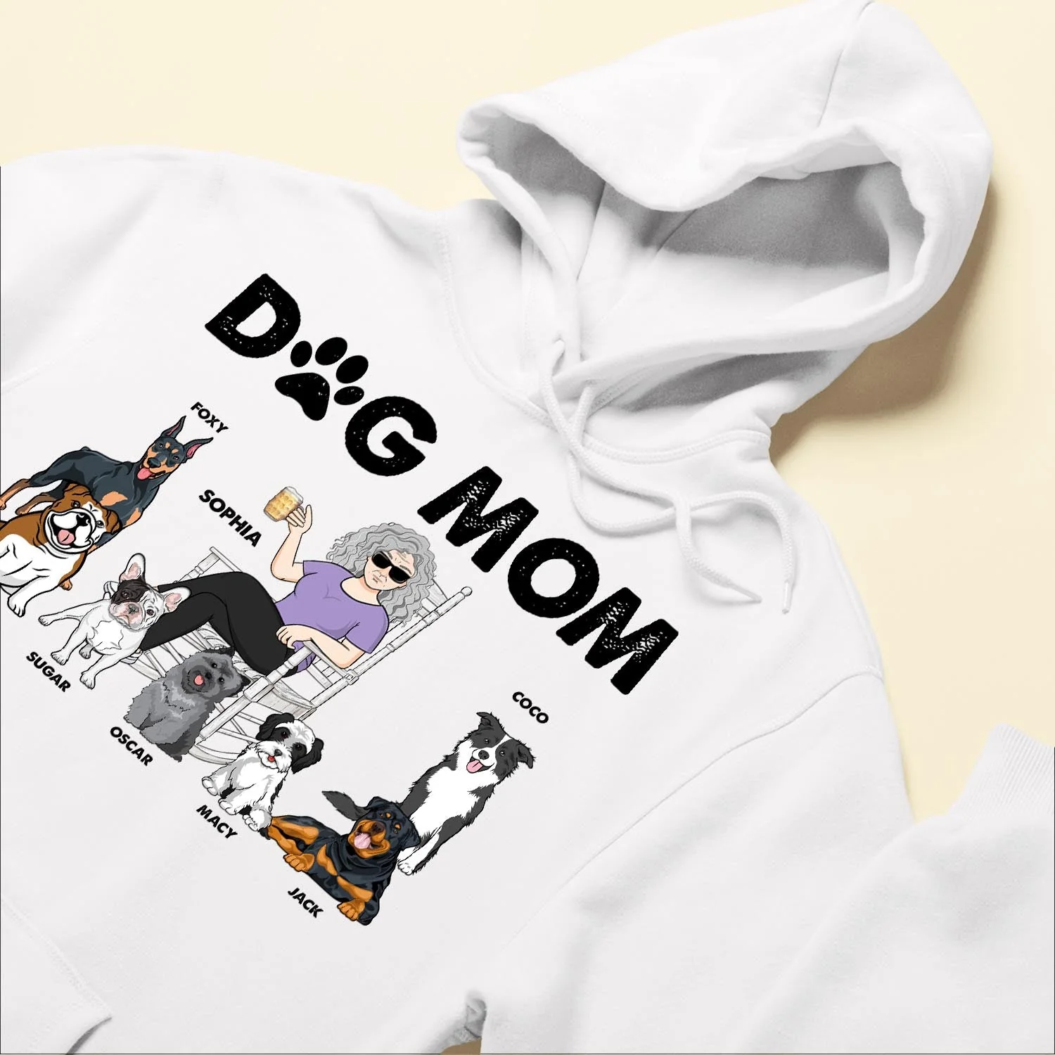 Dog Mom - Personalized Shirt - Birthday, Funny, Mother's Day Gift For Her, Woman, Girl, Dog Mom, Dog Mama, Fur Mama - Image 6
