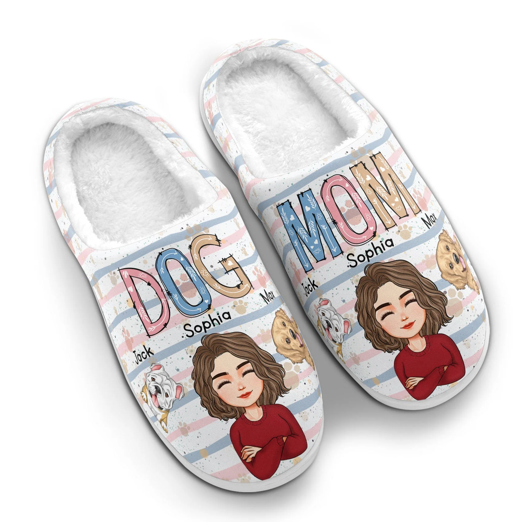Dog Mom - Personalized Slippers - Image 2