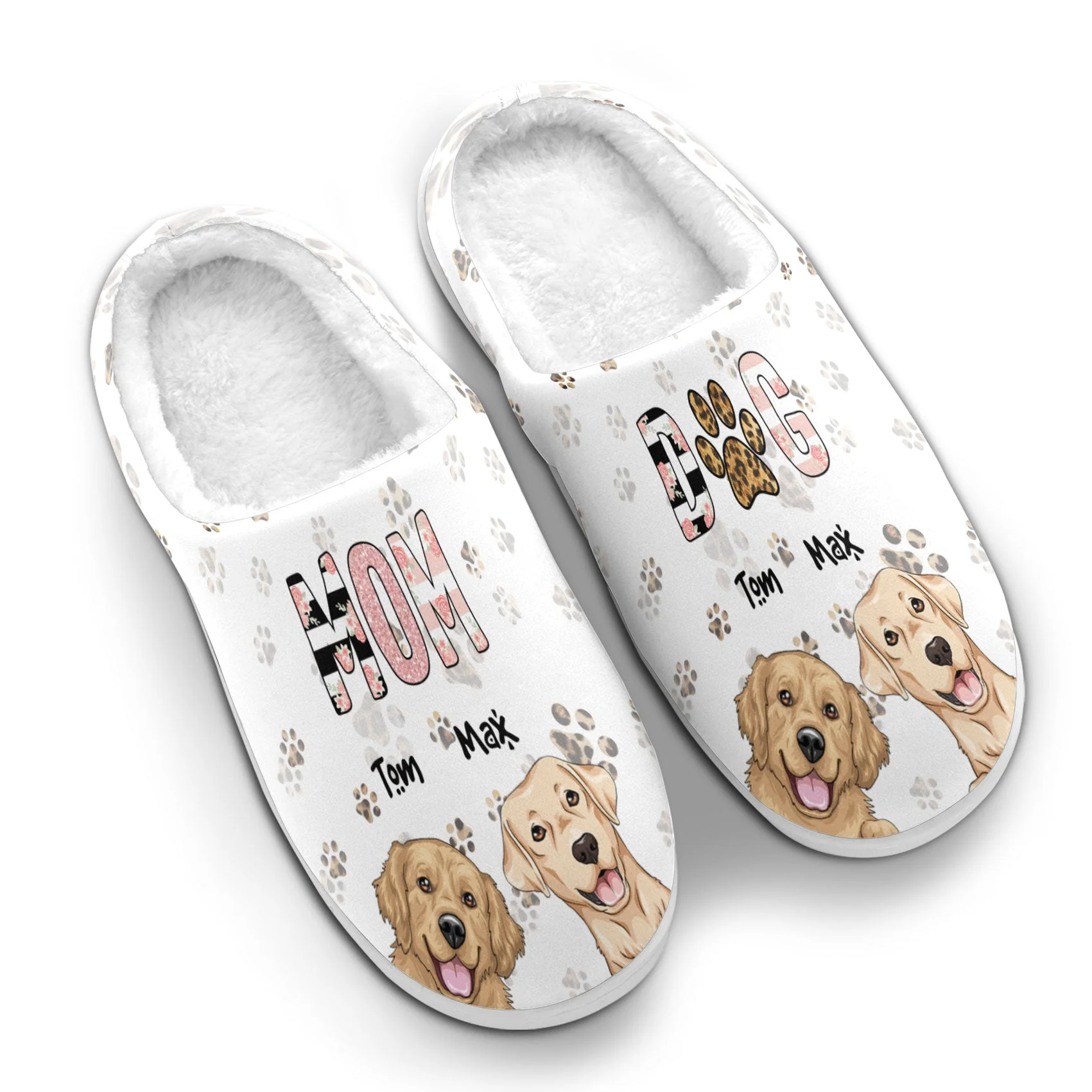 Dog Mom - Personalized Slippers - Image 3