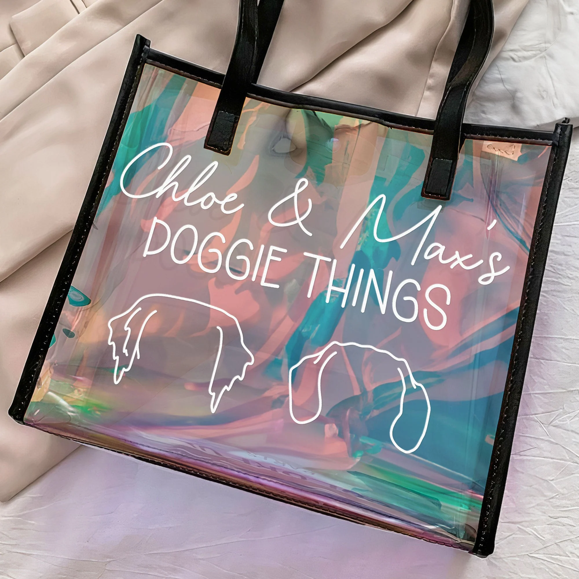 Doggie Things - Personalized Holographic Tote - Image 2