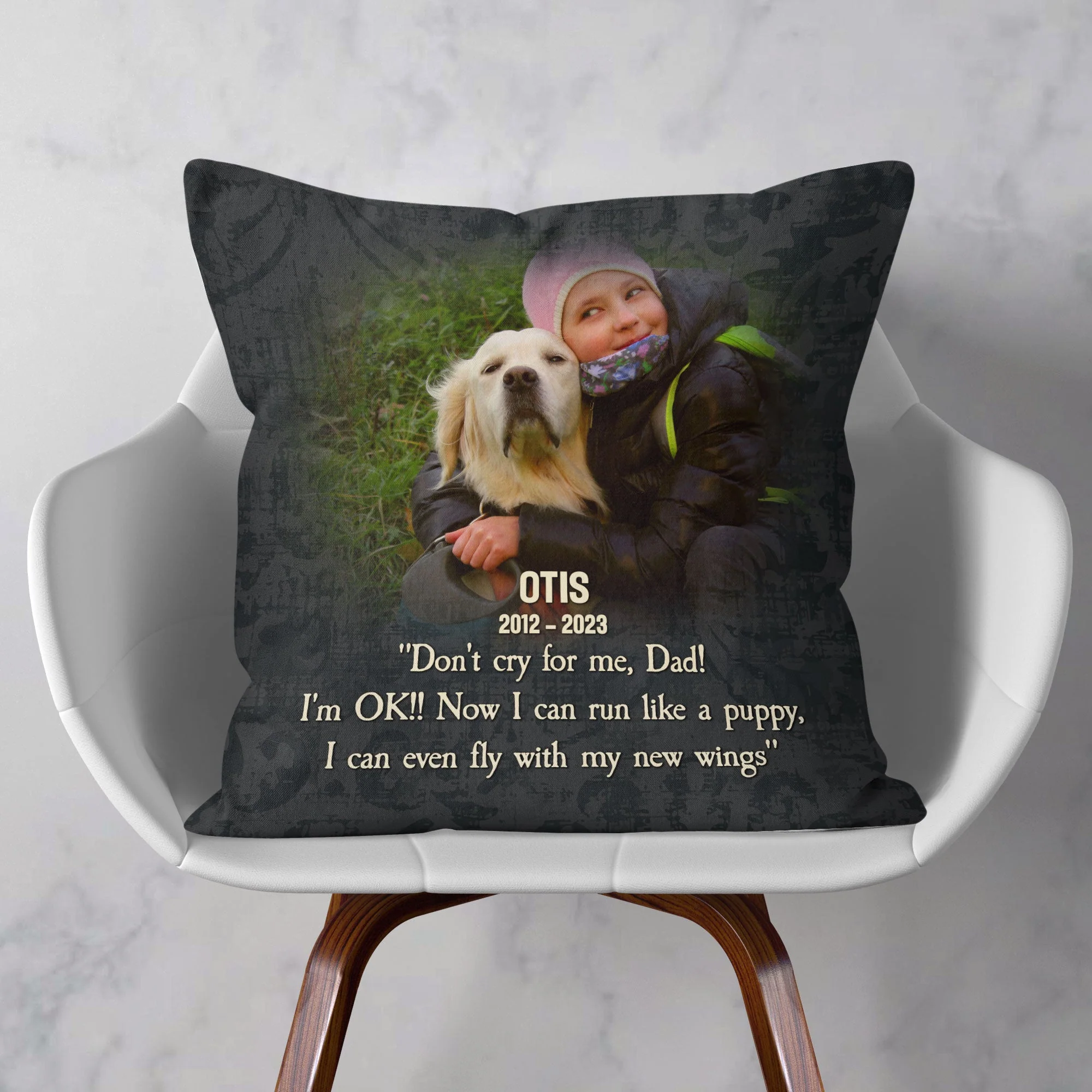 Don't Cry For Me, Mom - Personalized Photo Pillow (Insert Included) - Image 3