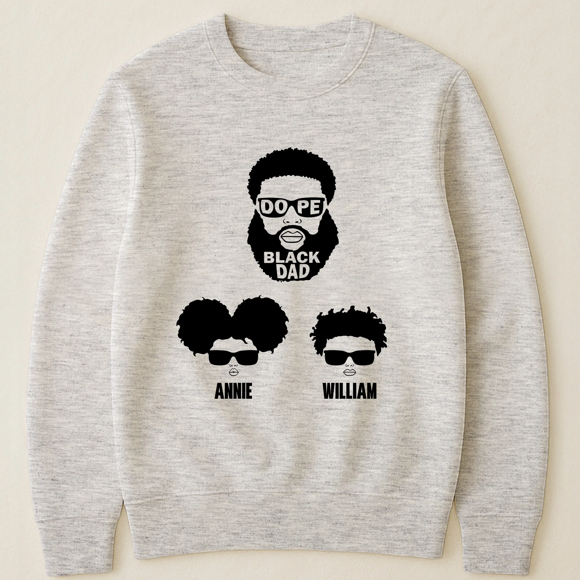 Dope Black Dad, Dope Black Father - Father's Day Gift - Personalized Shirt - Image 3