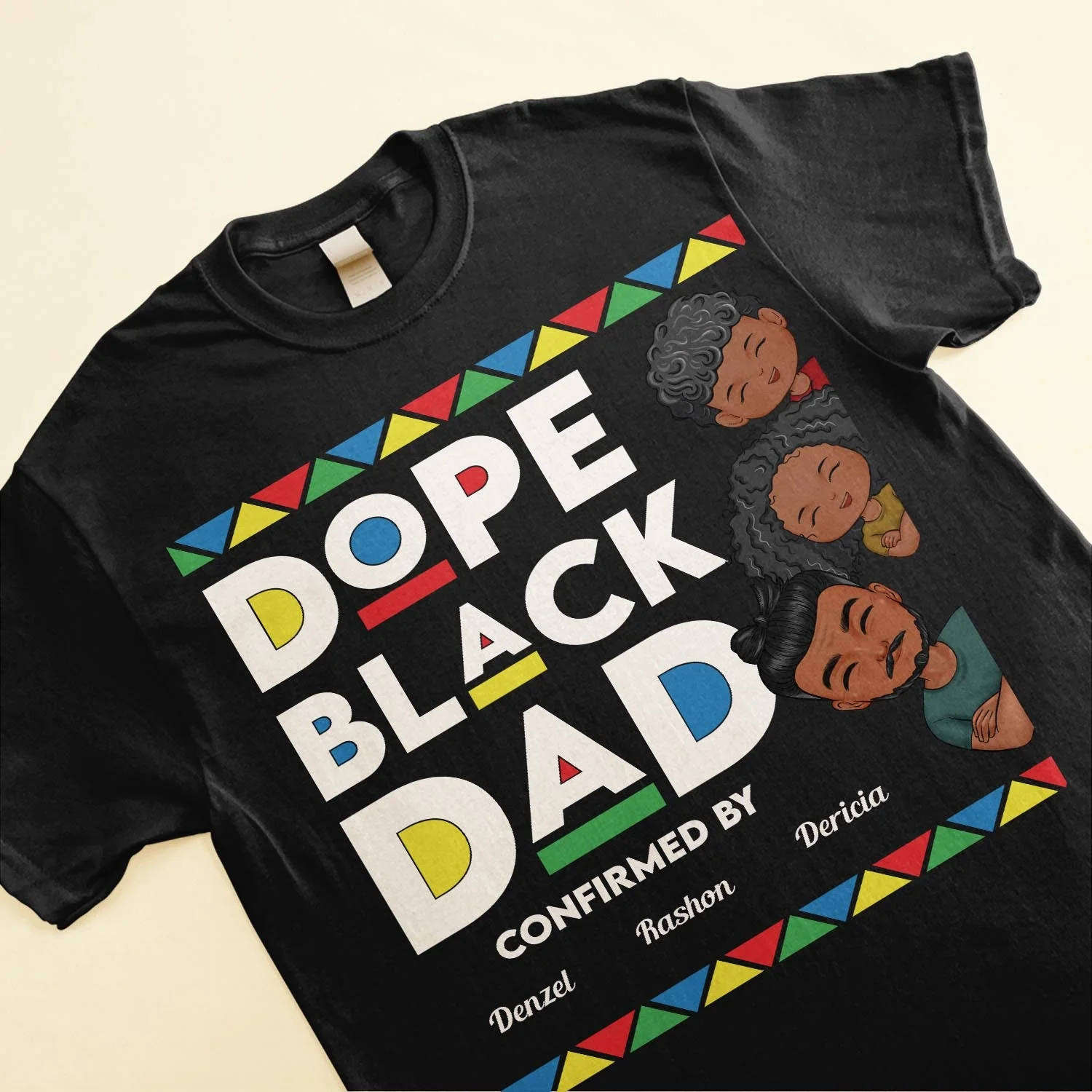 Dope Black Dad - Personalized Shirt - Image 3