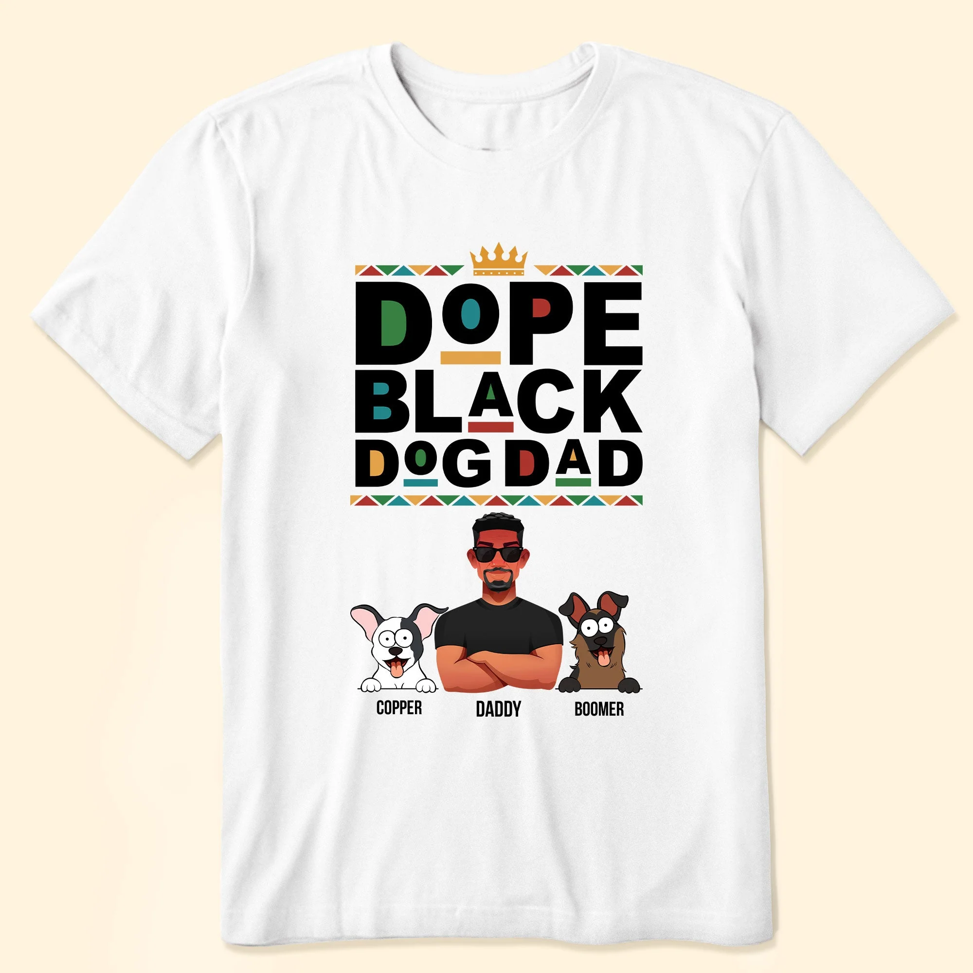 Dope Dog Dad - Personalized Shirt - Image 2