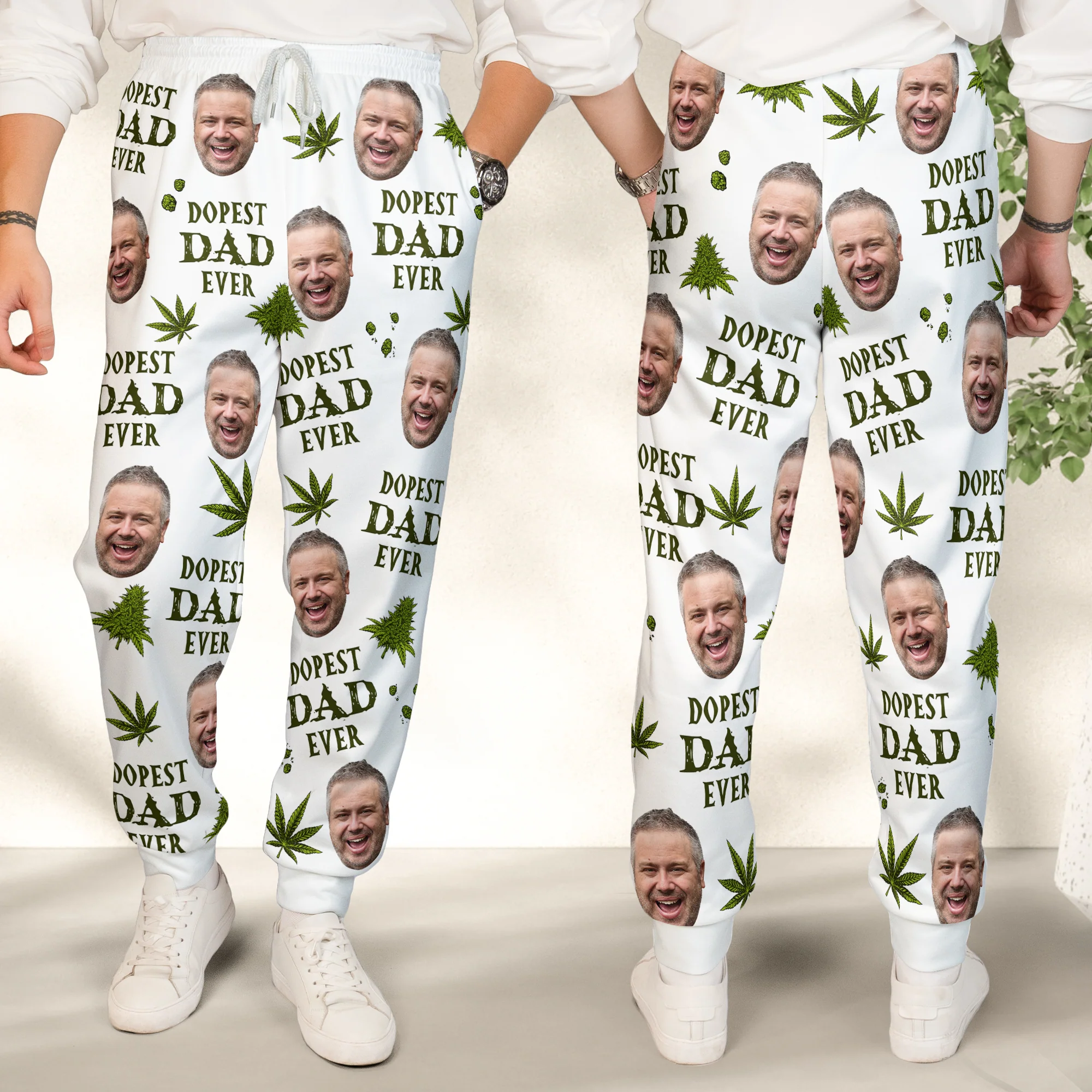 Dopest Dad Ever - Personalized Photo Sweatpants - Image 5