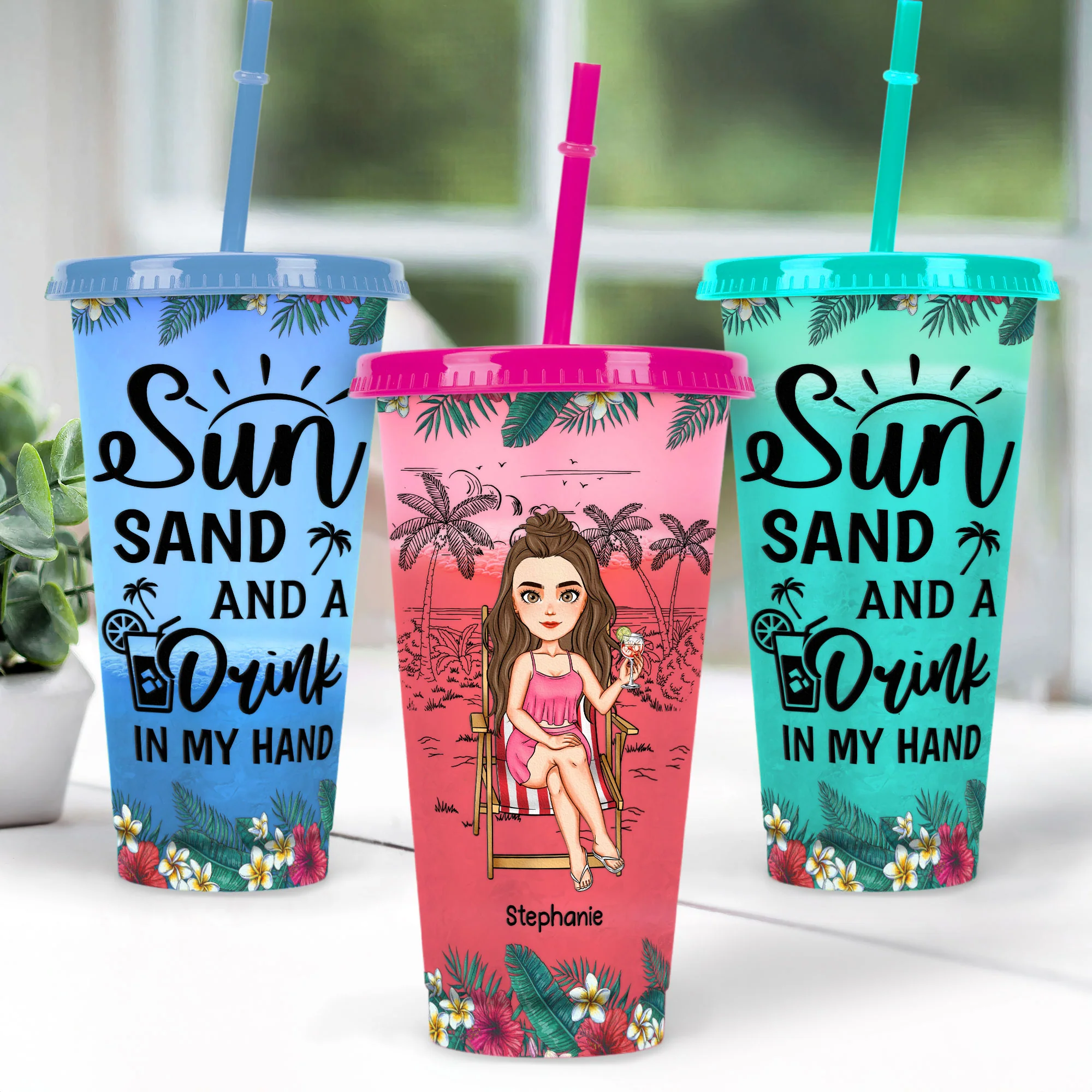 Drink In My Hand - Personalized Color Changing Cup - Image 2