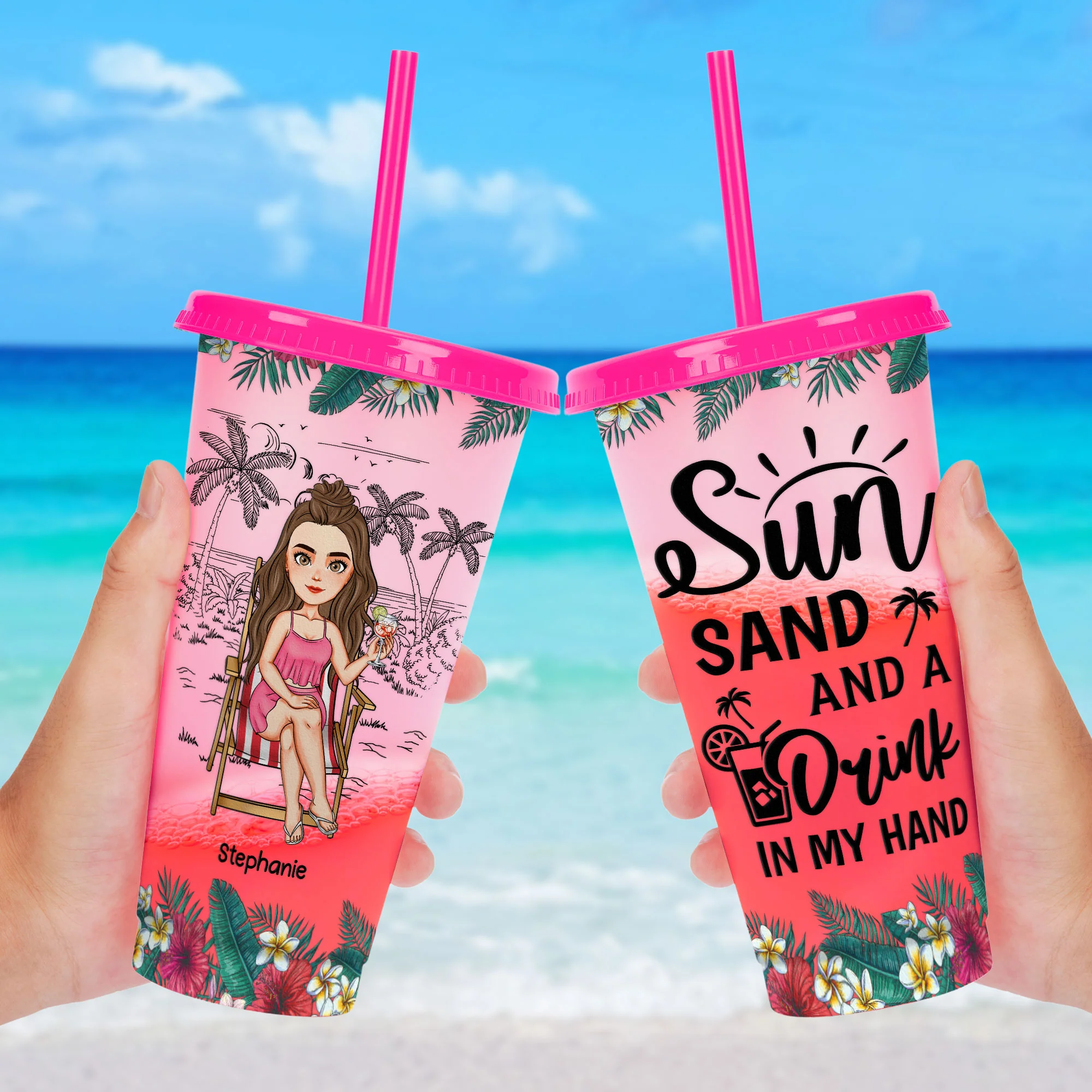 Drink In My Hand - Personalized Color Changing Cup - Image 3
