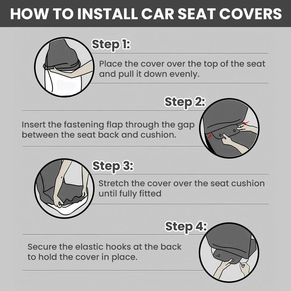 Drive Safe, Daddy, Grandpa, Mommy, Grandma With Cute Kids - Personalized Car Seat Cover - Image 7