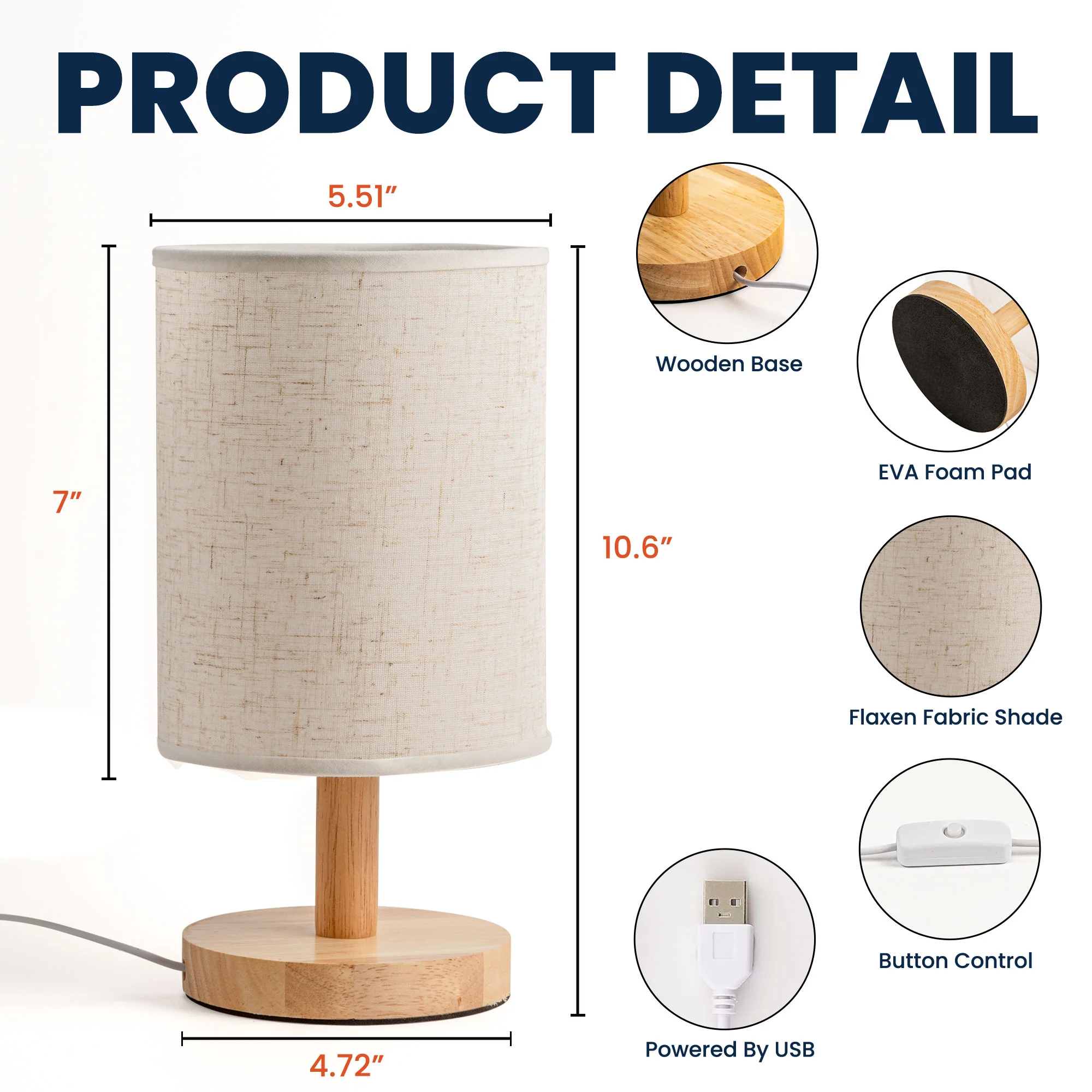 Dry Flower Pattern - Personalized Fabric Lamp - Image 6