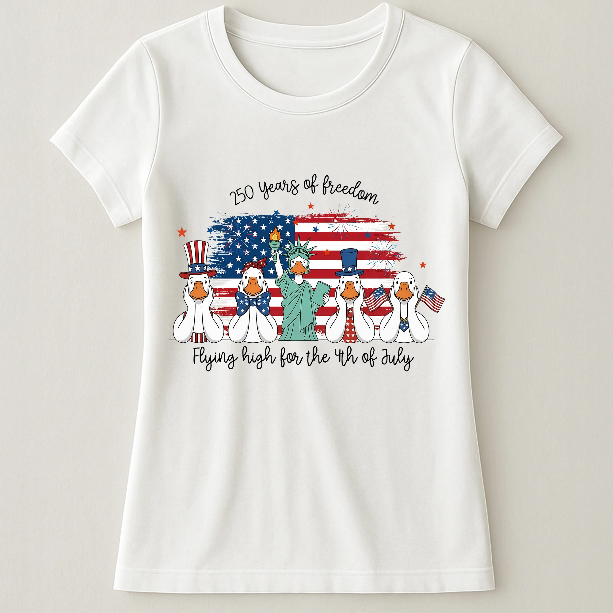 Ducks Flying High For 4th Of July Ducks - Shirt - Image 11