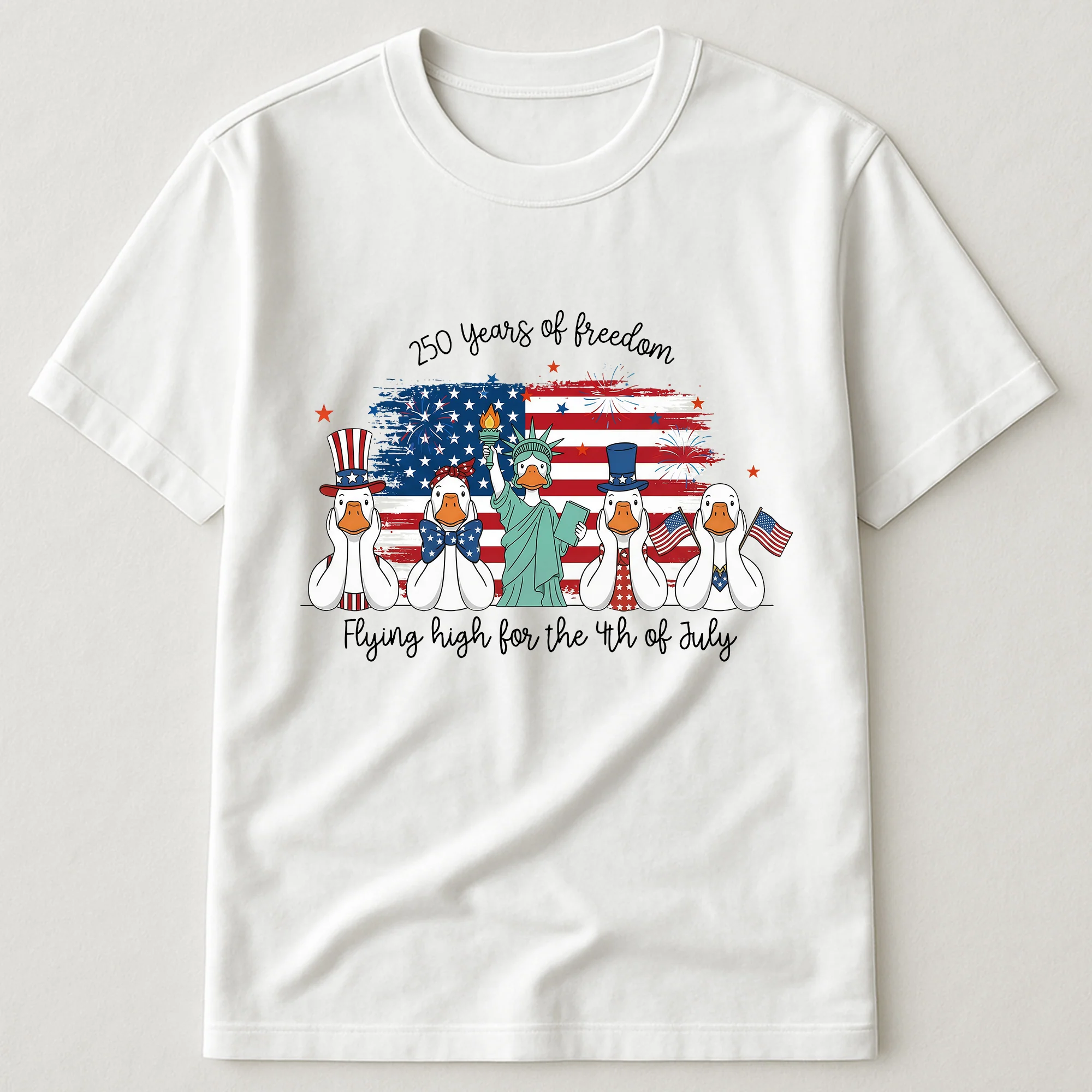 Ducks Flying High For 4th Of July Ducks - Shirt - Image 9