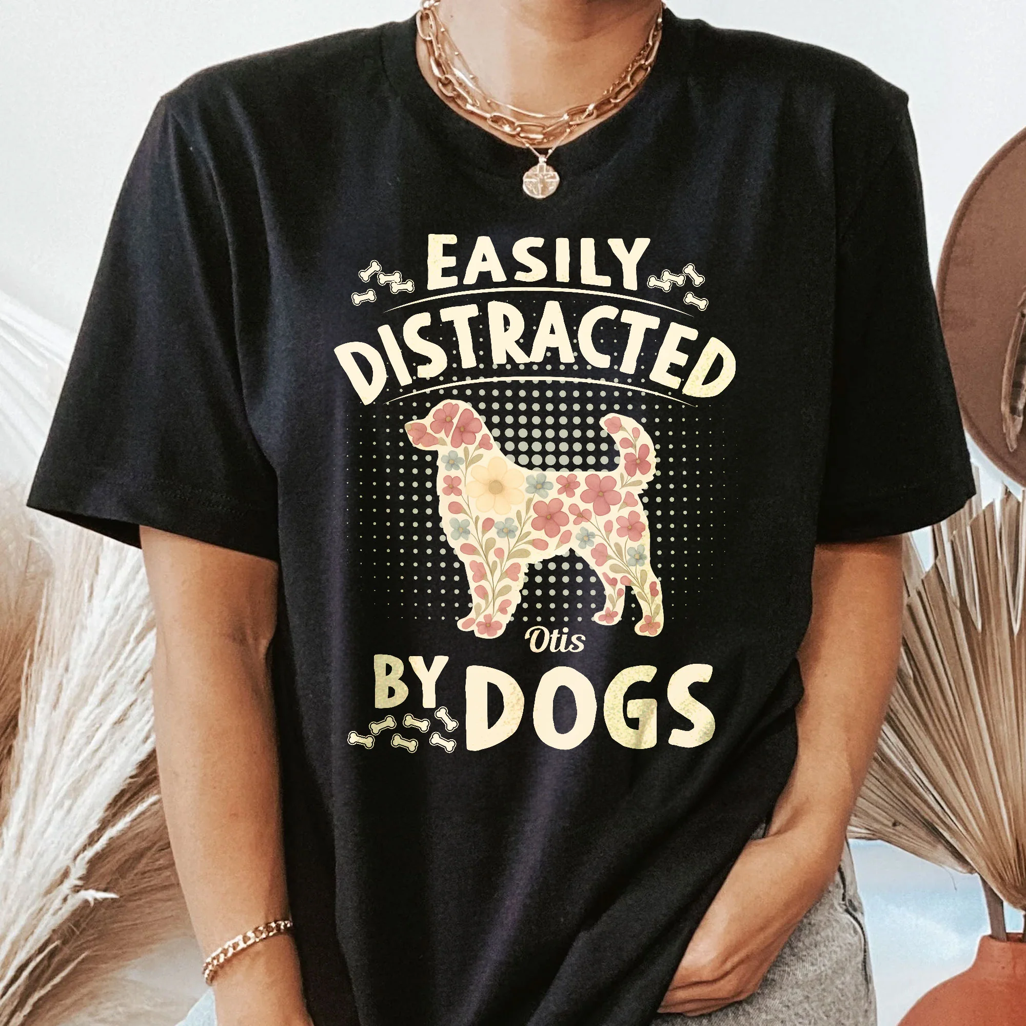 Easily Distracted By Dogs - Personalized Shirt - Image 2