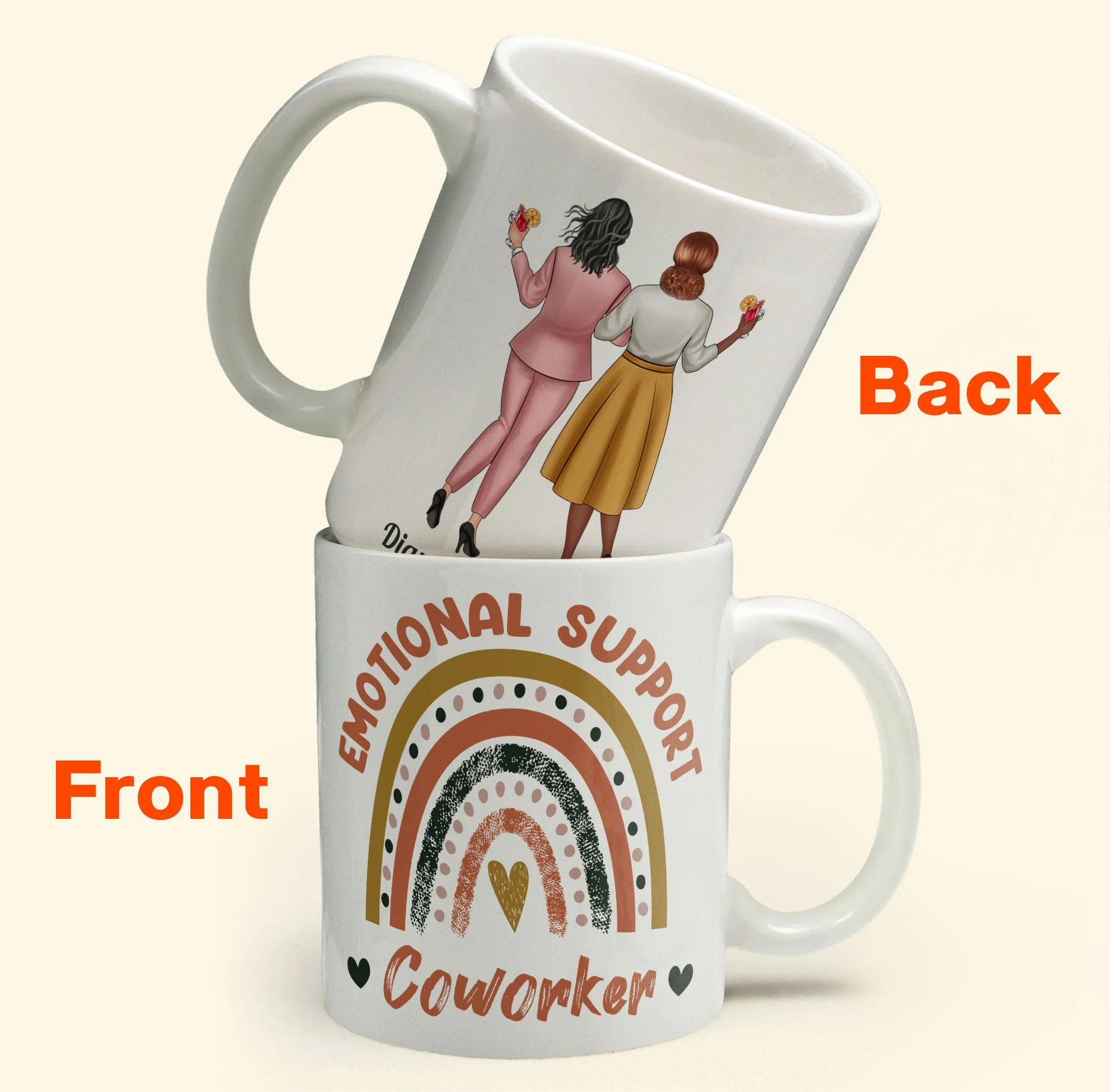 Emotional Support Coworker - Personalized Mug - Image 2