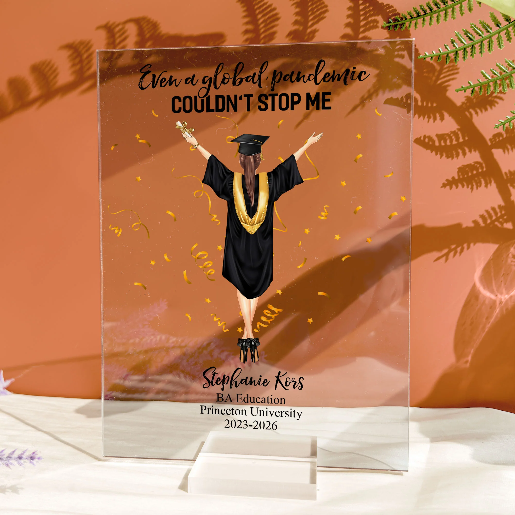 Even A Global Pandemic Couldn't Stop Me - Personalized Acrylic Plaque - Image 2
