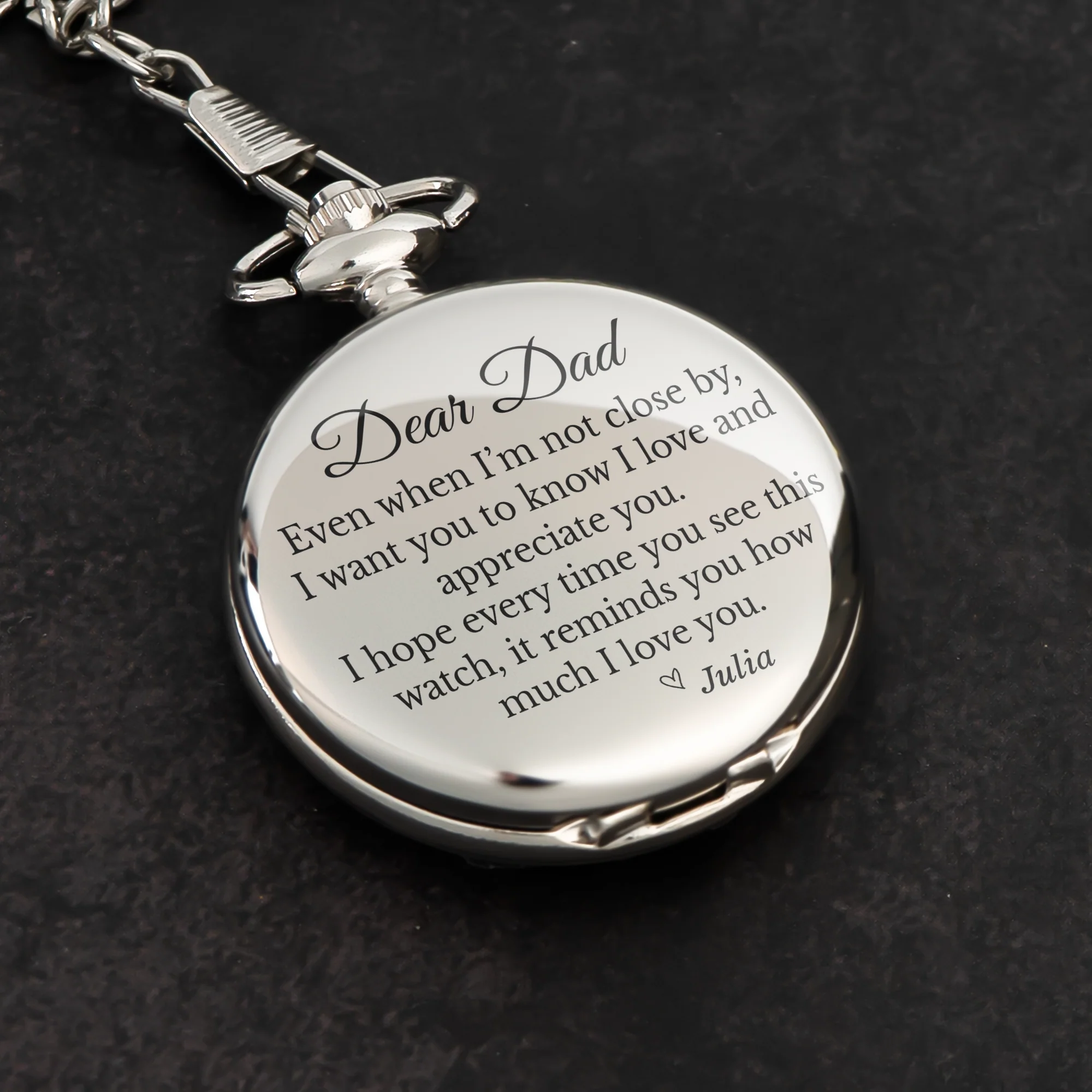 Even When I’m Not Close By - Personalized Pocket Watch